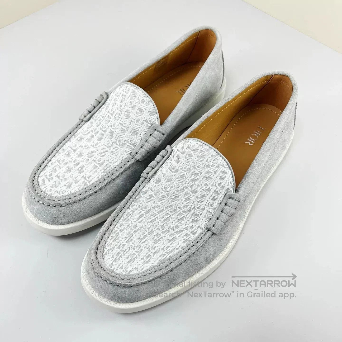 Dior gray dior granville casual loafers shoes. Size US 8 / EU 41 - 1 Thumbnail