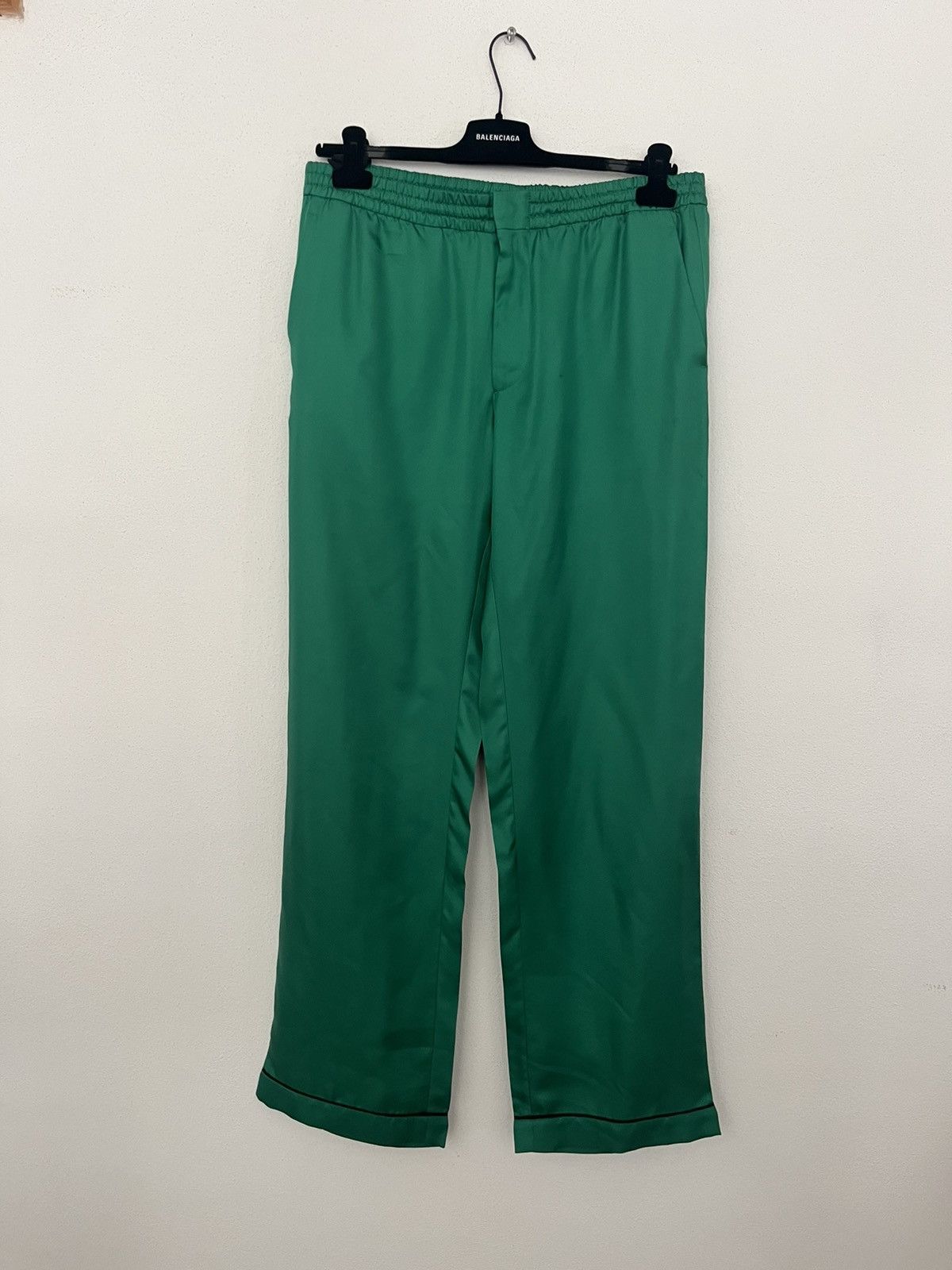 Prada Prada casual green silk pajama drawstring pants Size US 33 - 2 Thumbnail