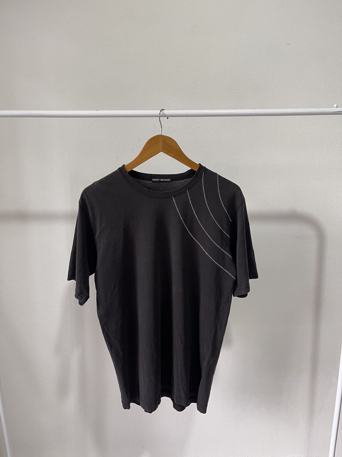 Issey Miyake 2000s Issey Miyake Chest Stitching Tee A1 Size US M / EU 48-50 / 2 - 6 Thumbnail