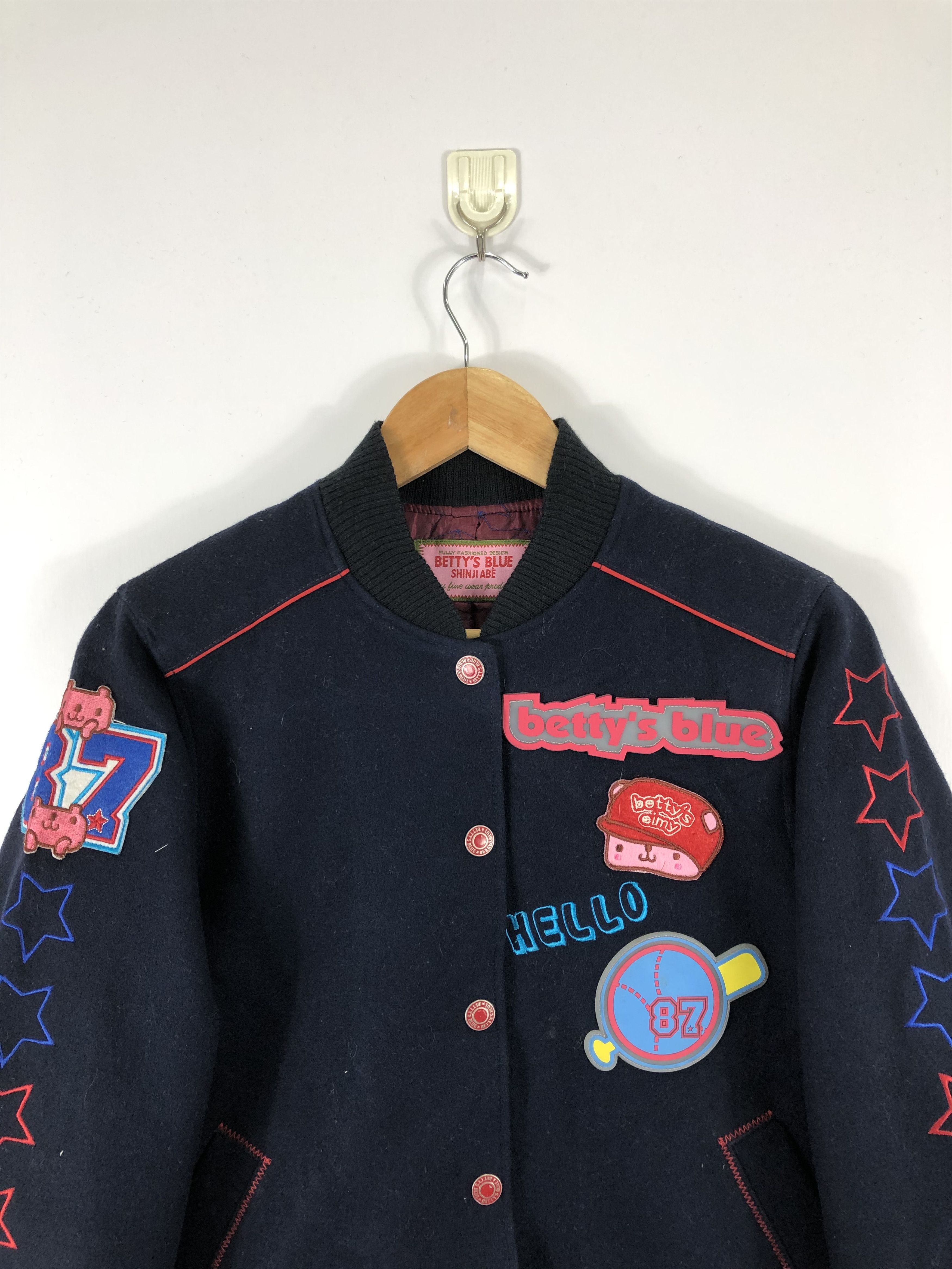 Japanese Brand Vintage 90s Japanese Brand Bettys Varsity Jacket V0280 Size US M / EU 48-50 / 2 - 2 Thumbnail