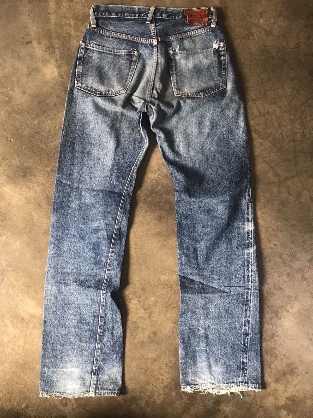 Denime DENIME - Vintage Look Straight Leg Denim Jeans Size US 26 / EU 42 - 9 Thumbnail