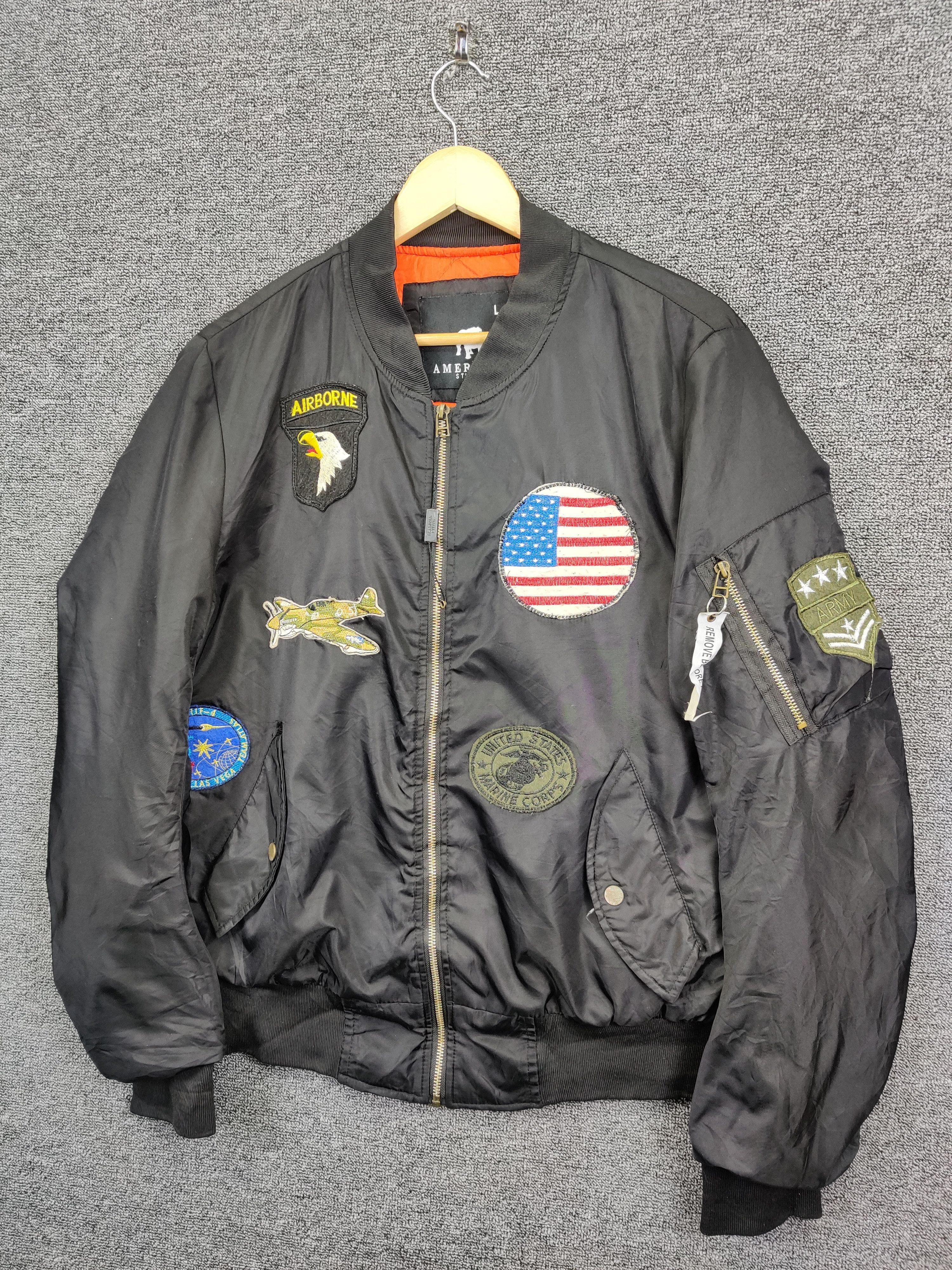 American Stitch Vintage American Stitch MA-1 Flight Bomber Jacket Size US L / EU 52-54 / 3 - 2 Thumbnail
