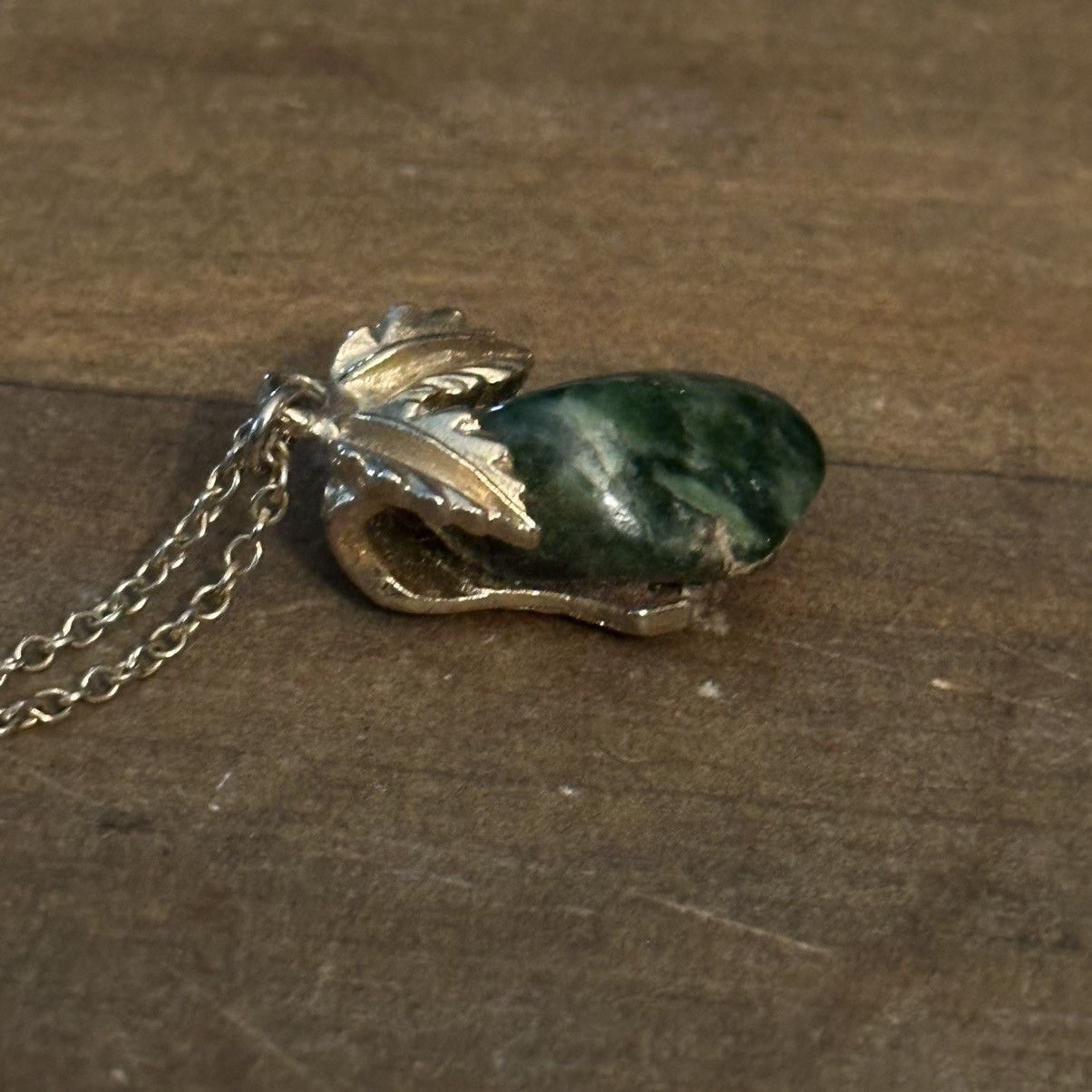 Vintage Vintage Moss Agate fruit pendant necklace Size ONE SIZE - 4 Thumbnail