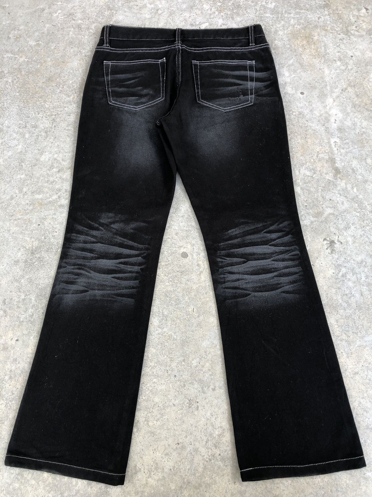 If Six Was Nine Japanese Evolution Flared Jeans Distressed Jeans Size US 32 / EU 48 - 2 Thumbnail