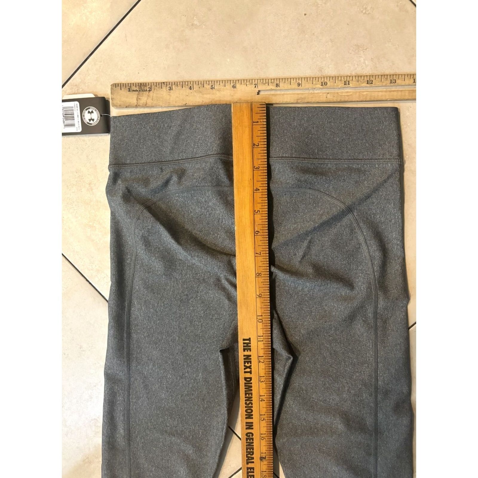 Under Armour Under Armour Leggings Cropped Gray M Womens Regular XS Size 32" / US 10 / IT 46 - 6 Thumbnail