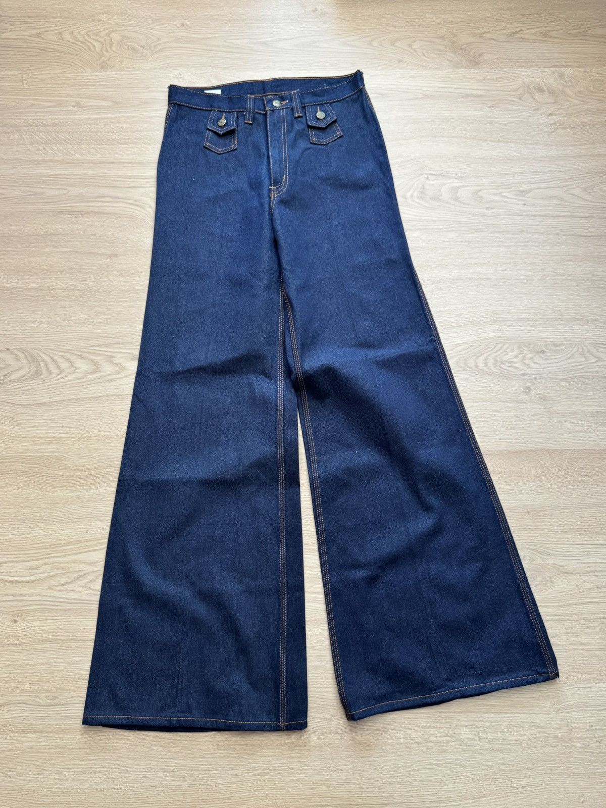 HippyTree Vintage 60-70’s Penisula Women’s Hippie Baggy Denim Jeans Size 32" / US 10 / IT 46 - 1 Thumbnail