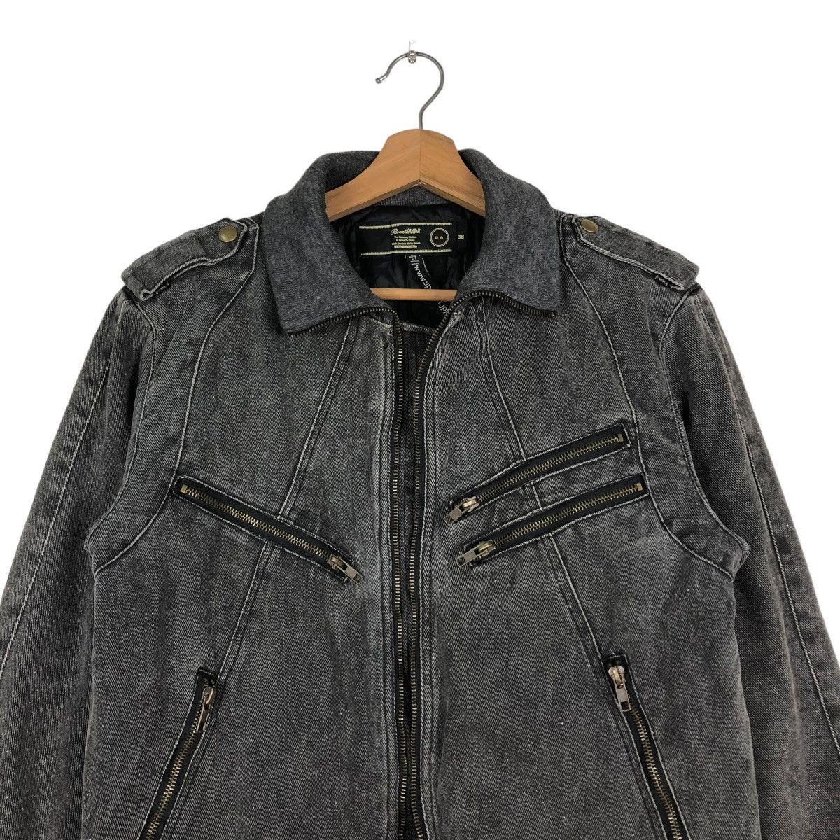 Hysteric Glamour 🔥VINTAGE BIKER JACKET BRTHBREATH MULTI ZIPPER POCKETS Size US M / EU 48-50 / 2 - 5 Thumbnail