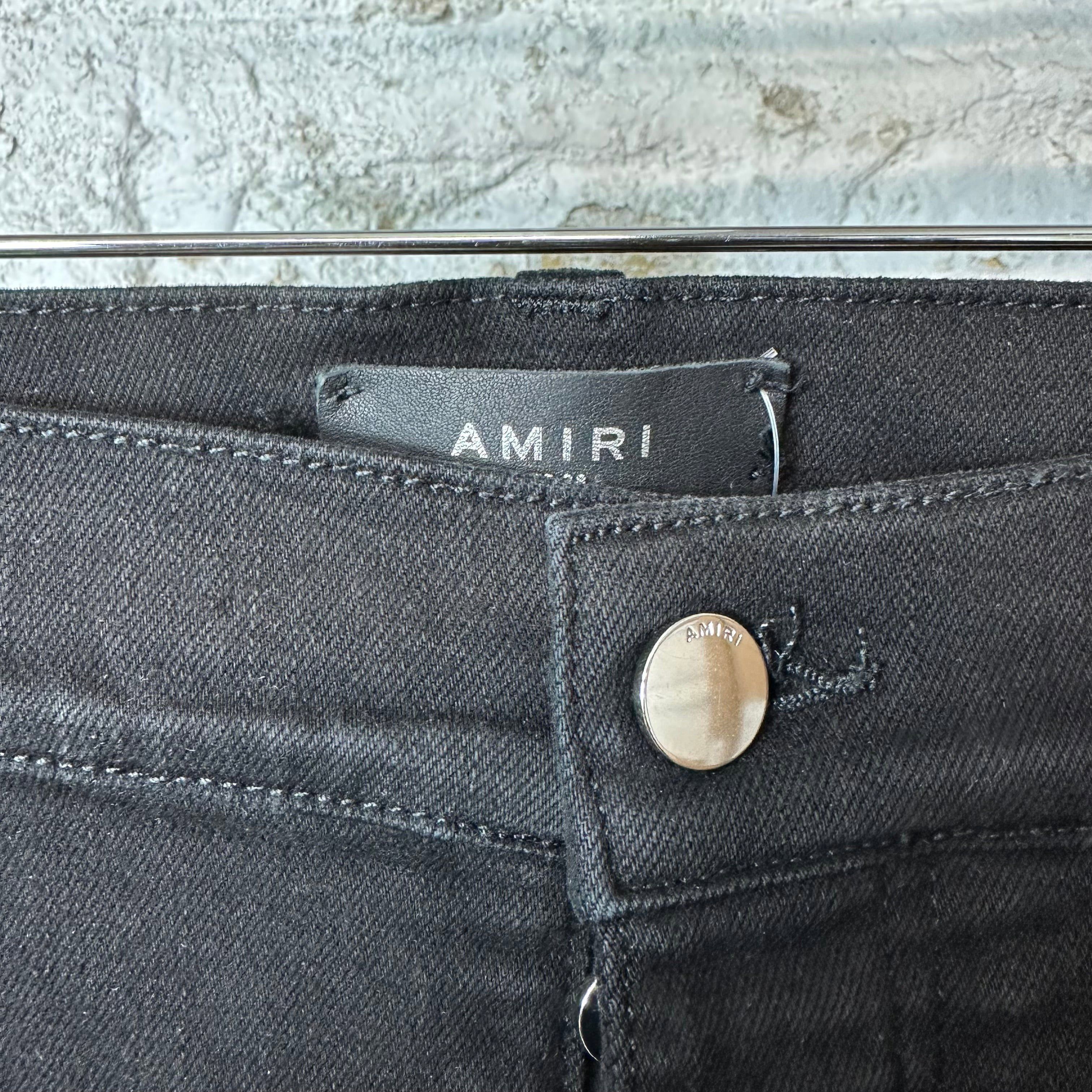 Amiri Amiri MX1 Green Paisley Black Denim Jeans Sz 38 Size US 38 / EU 54 - 3 Thumbnail