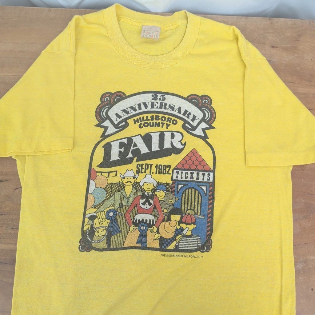 Vintage 1982 Hillsboro, NH County Fair T-Shirt Size US M / EU 48-50 / 2 - 1 Thumbnail