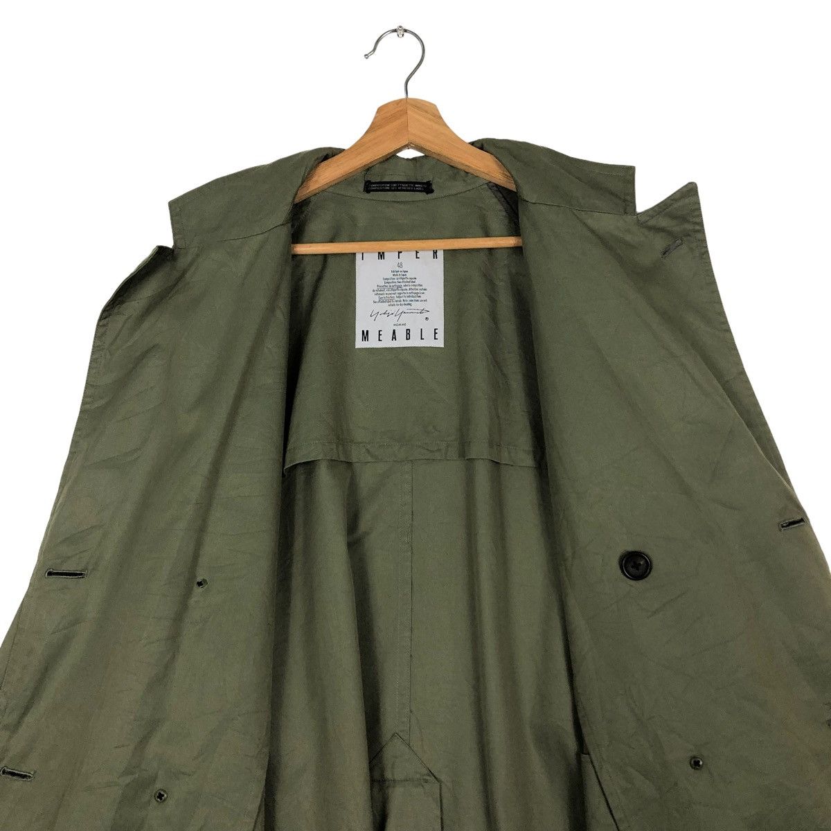Yohji Yamamoto RICH GREEN FLY COATS LONG JACKET IMPER MEABLE YOHJI YAMAMOTO Size US M / EU 48-50 / 2 - 15 Thumbnail