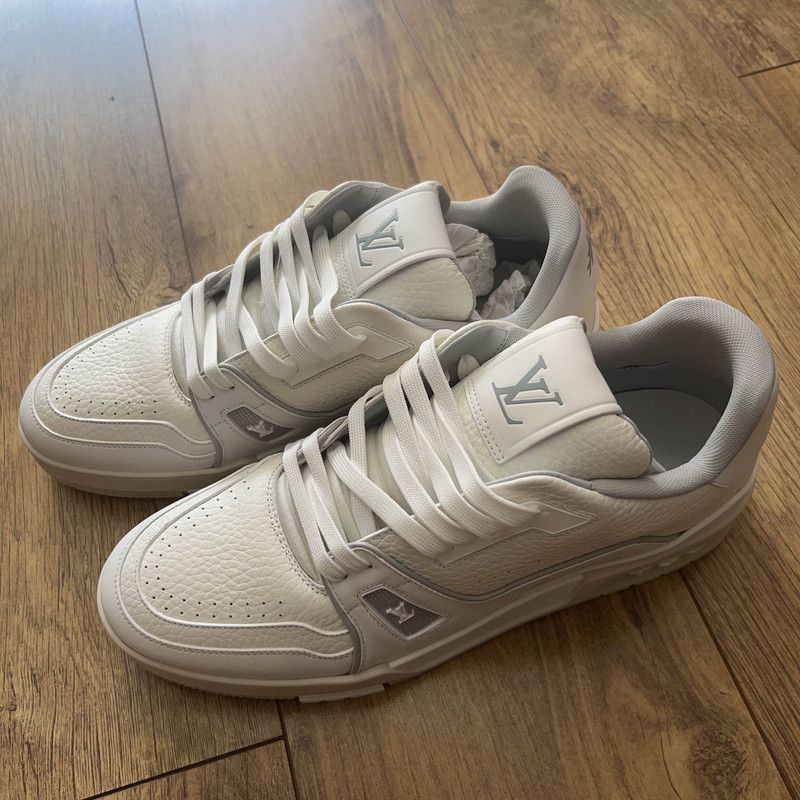 Louis Vuitton Louis Vuitton White Cement Low-Top Fashion Sneakers -2508 Size US 8.5 / EU 41-42 - 1 Thumbnail