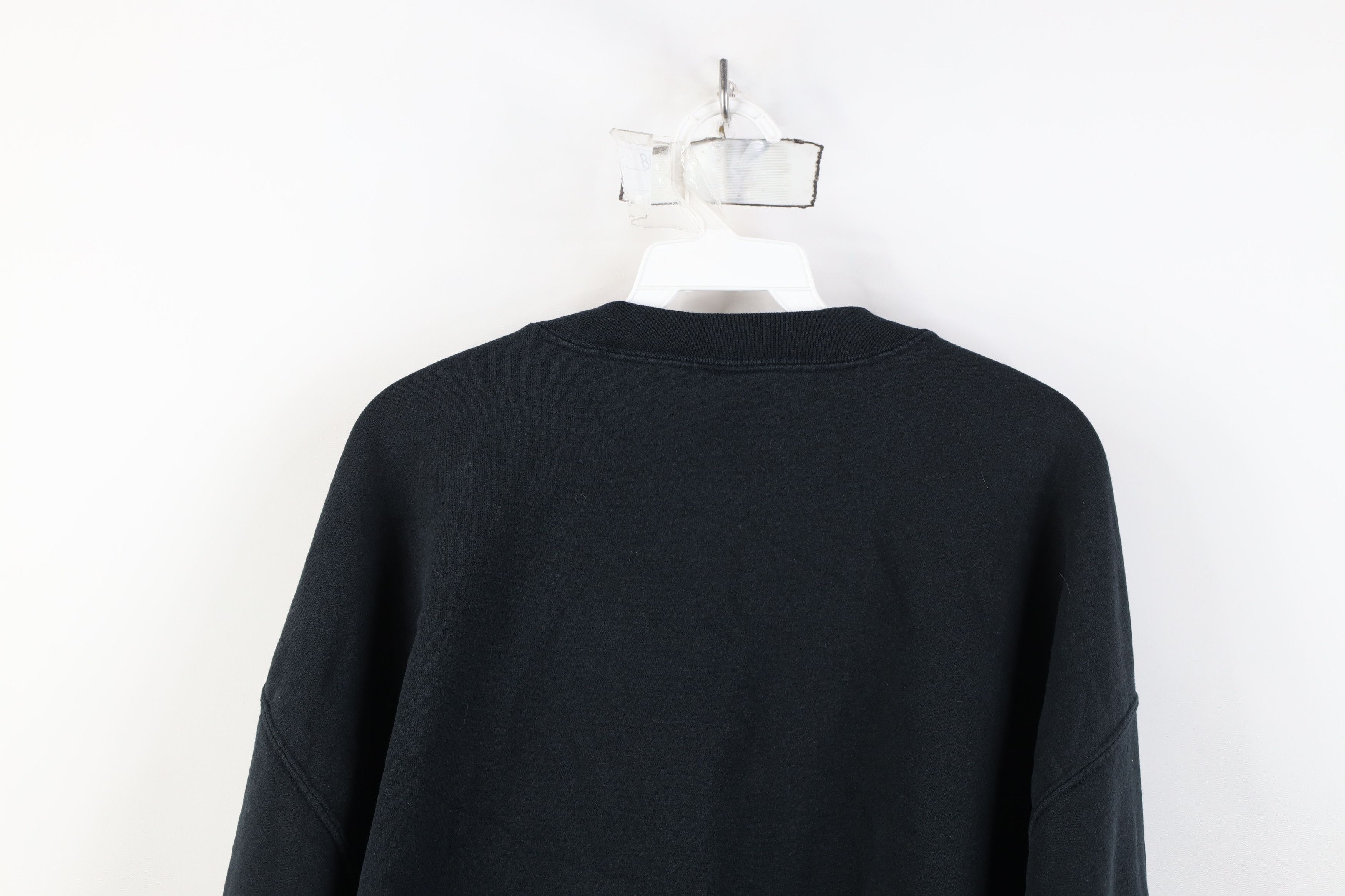 Vintage Vintage 90s Y2K Streetwear Wolf Crewneck Sweatshirt Black Size US XL / EU 56 / 4 - 13 Thumbnail