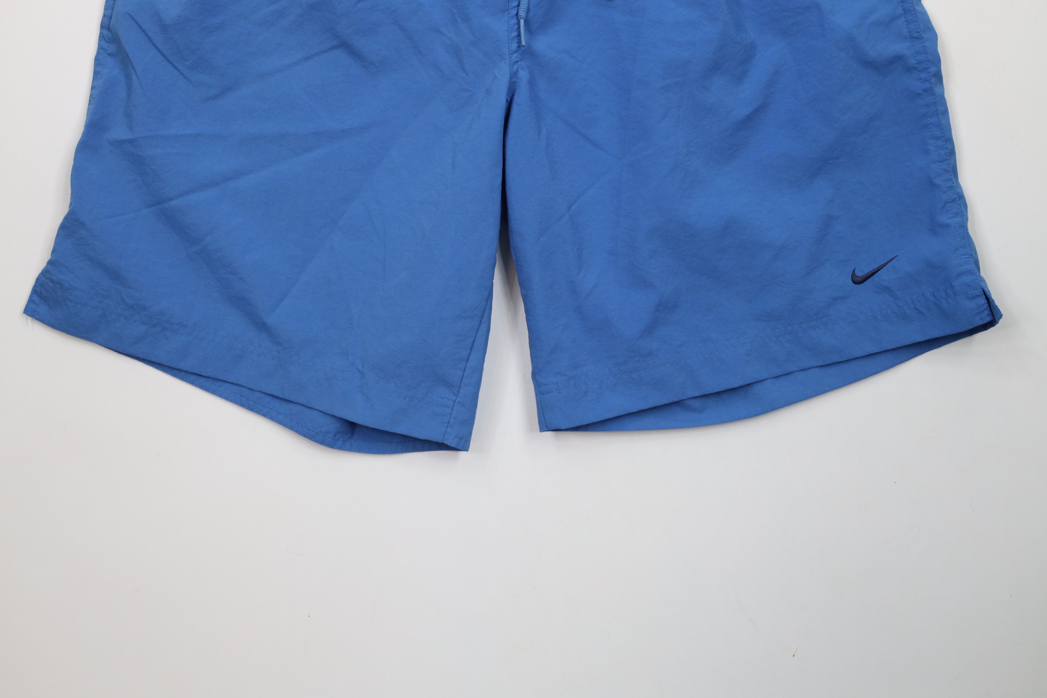 Nike × Vintage Vintage Nike Travis Scott Mini Swoosh Lined Shorts Blue Size US 36 / EU 52 - 4 Thumbnail