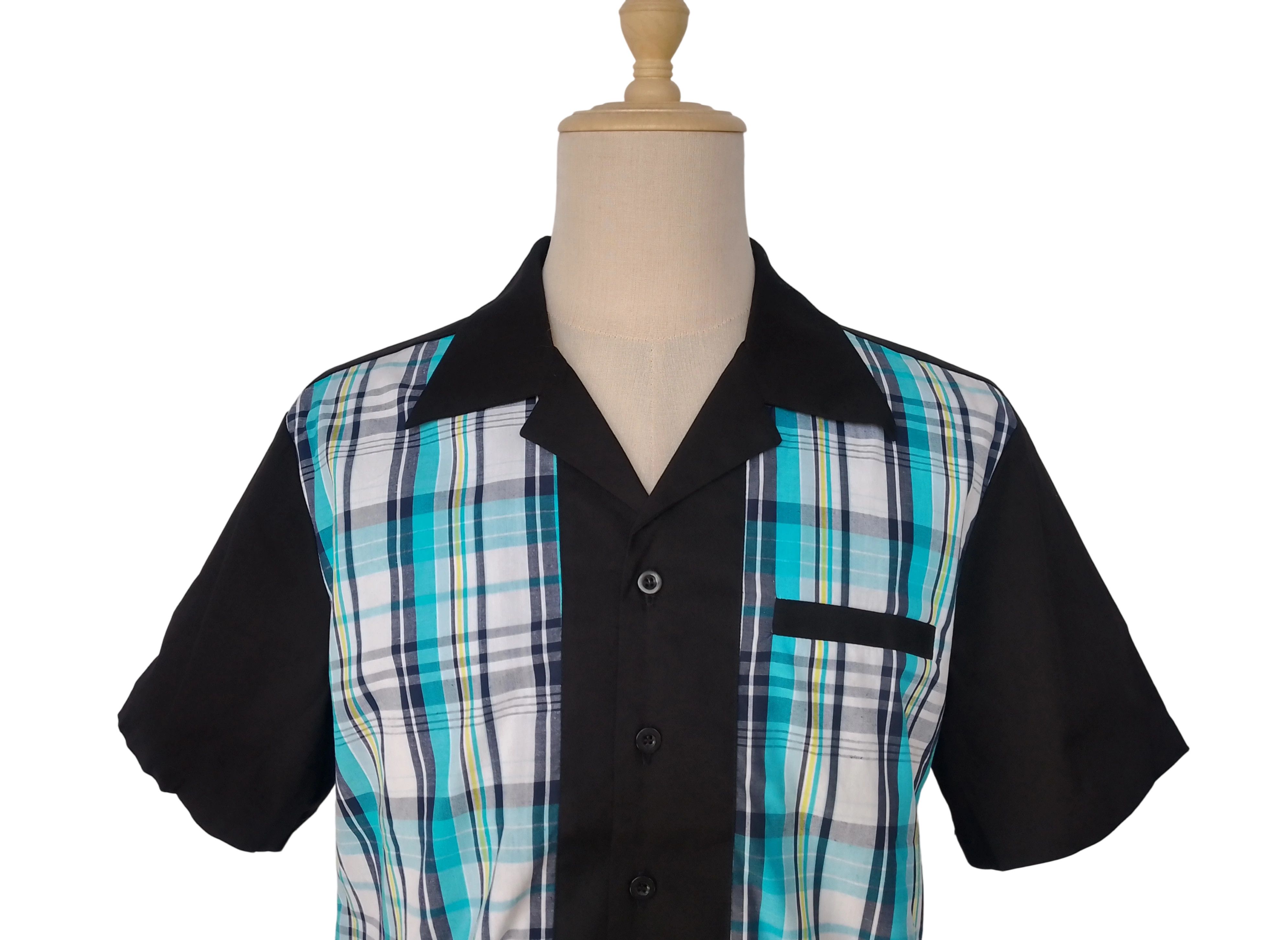 Other Men Workshirts Blue Plaid Fake Pocket Size US XL / EU 56 / 4 - 4 Thumbnail