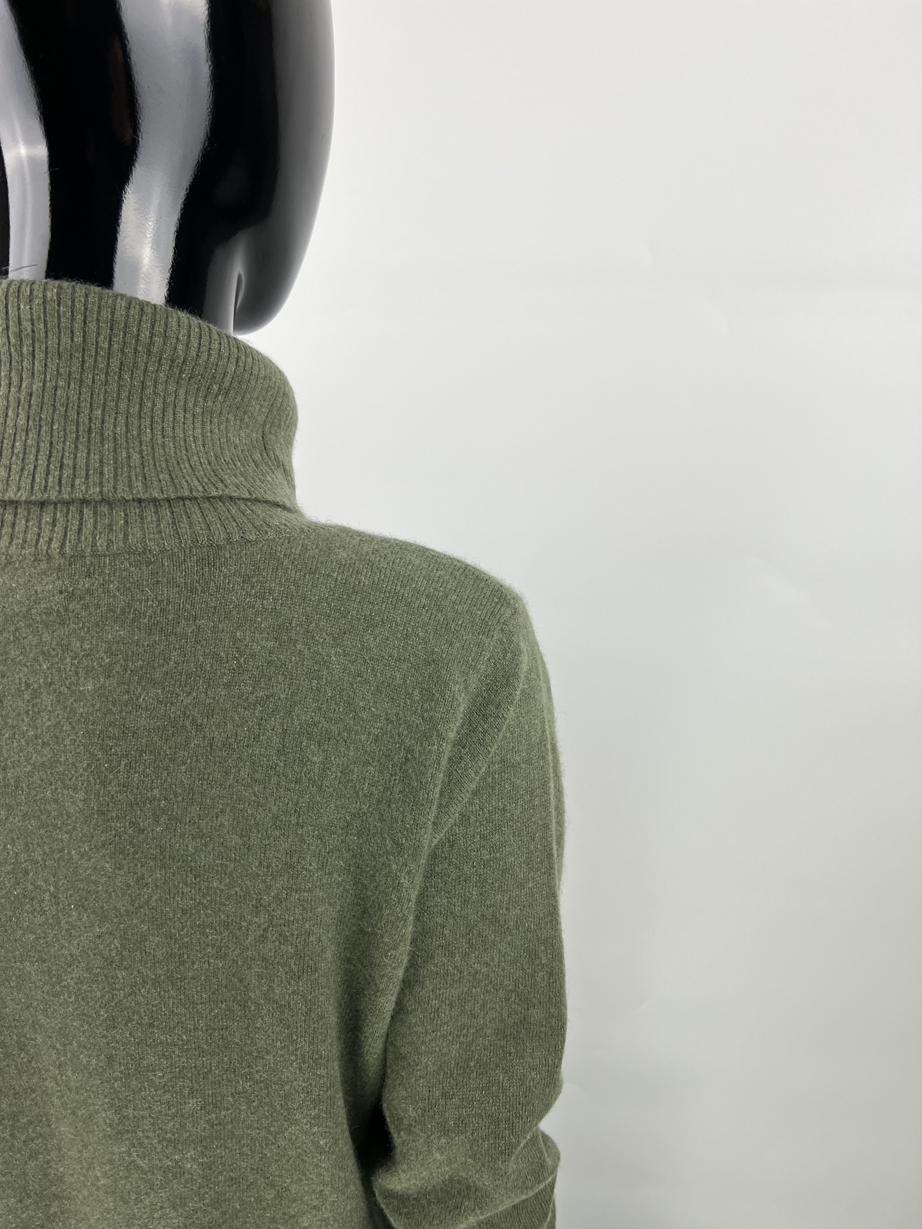 Designer Denner London 100% Cashmere Turtleneck Sweater Size M/L Size M / US 6-8 / IT 42-44 - 9 Thumbnail