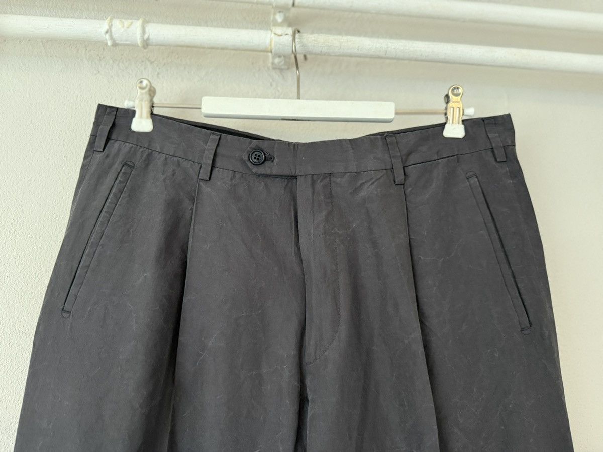 Prada Charcoal Grey Pleated Pants in 100% Silk Size US 36 / EU 52 - 3 Thumbnail