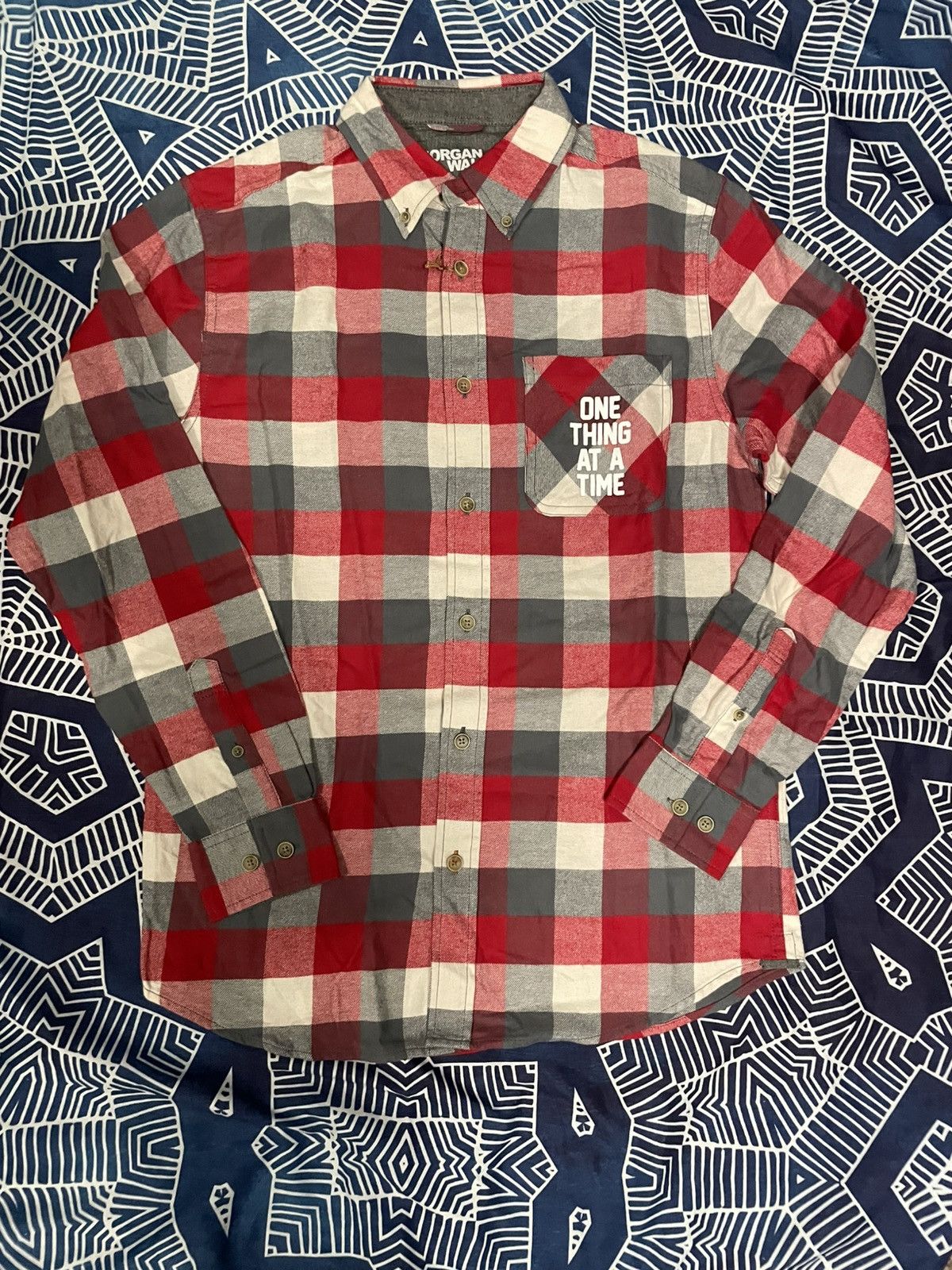 Band Tees × Vintage × Weatherproof Morgan Wallen One Thing At A Time Tour Flannel Size US S / EU 44-46 / 1 - 1 Thumbnail