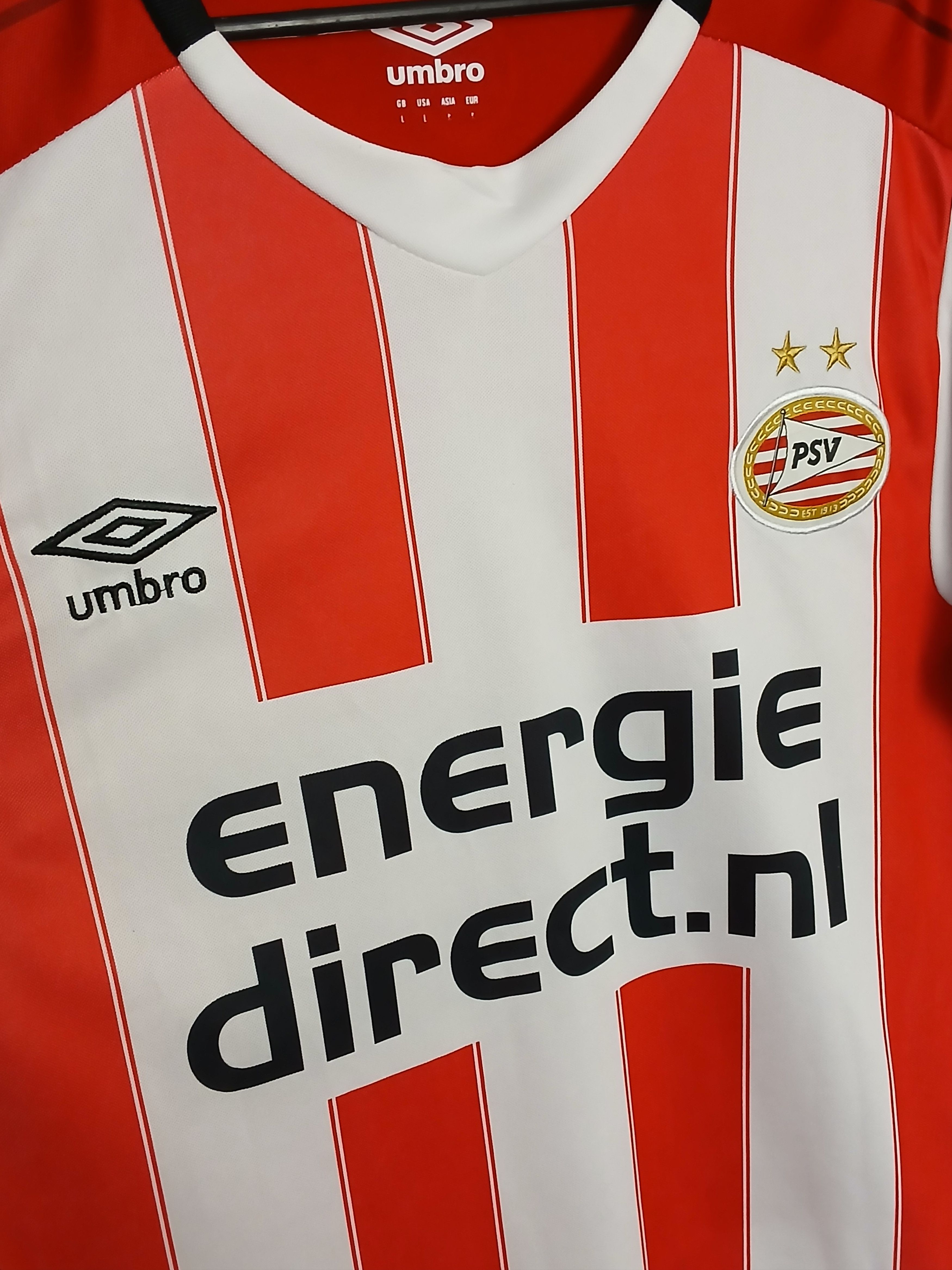 Umbro PSV Eindhoven 2017/2018 Home Football Jersey T-Shirt Size US L / EU 52-54 / 3 - 3 Thumbnail