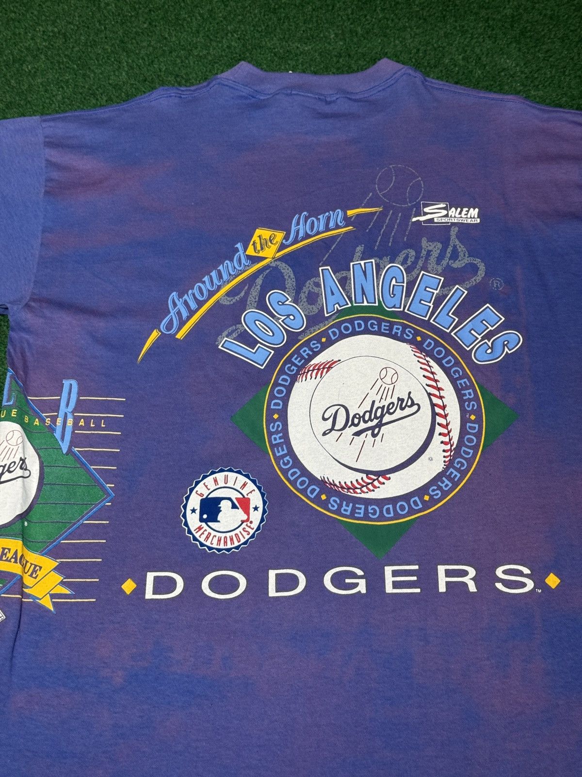 Salem Sportswear Los Angeles Dodgers LA MLB AOP Salem RARE 90s XL T Shirt Size US XL / EU 56 / 4 - 6 Thumbnail