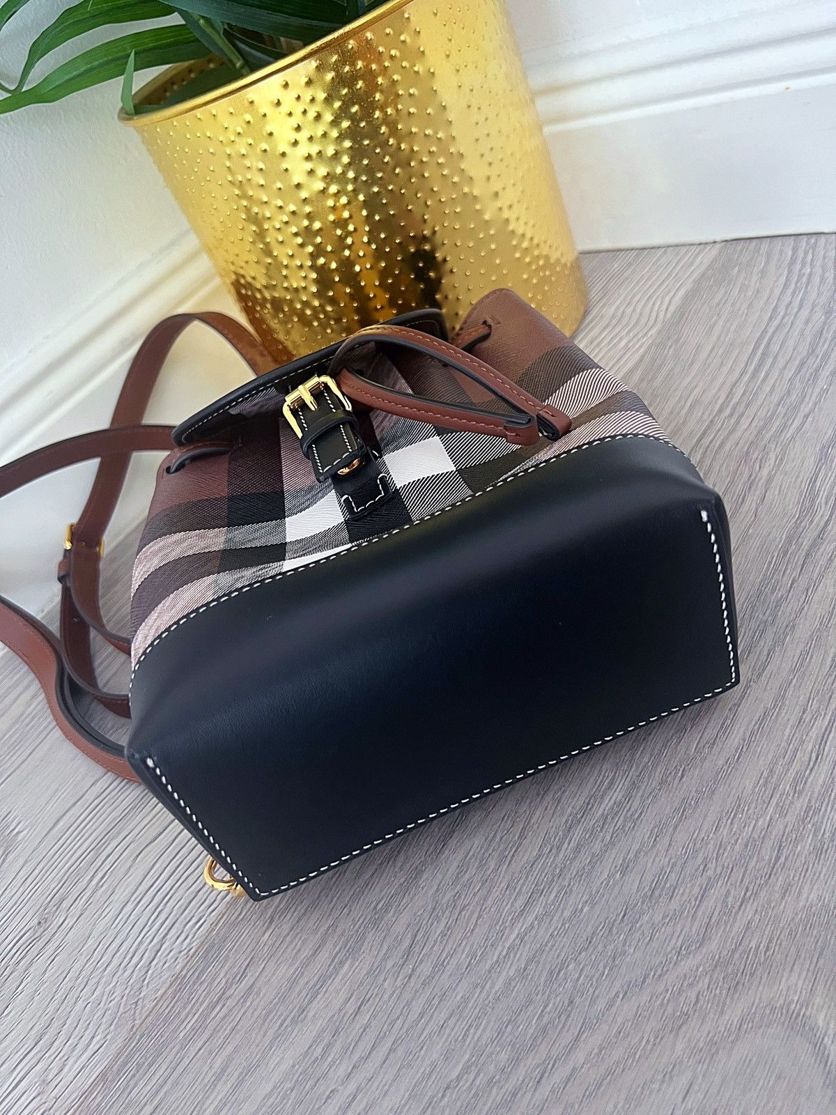 Burberry BURBERRY Micro checked canvas backpack Size ONE SIZE - 11 Thumbnail