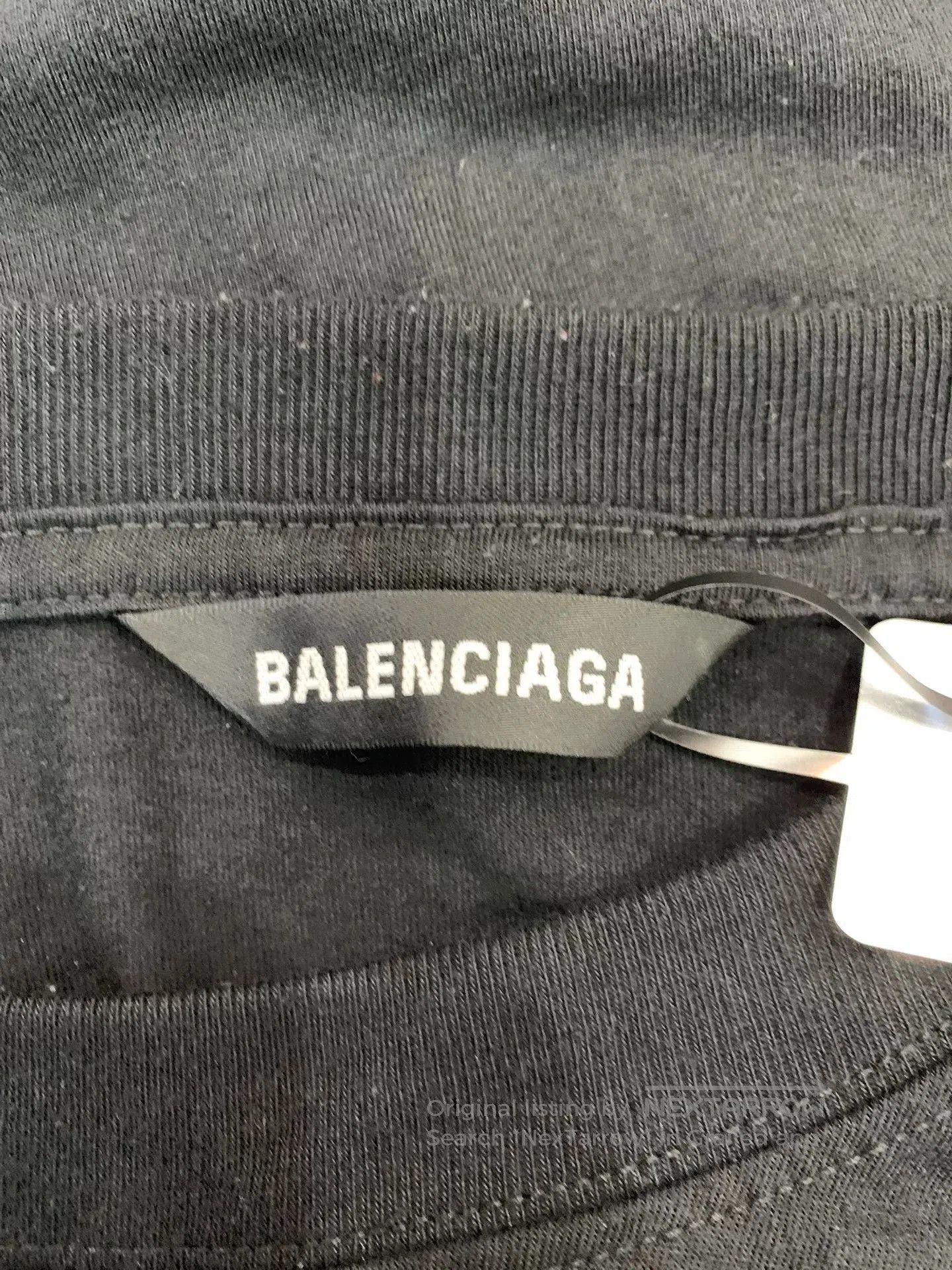 Balenciaga Balenciaga Double B Print Black Crew Neck Tee L. Size US L / EU 52-54 / 3 - 5 Thumbnail