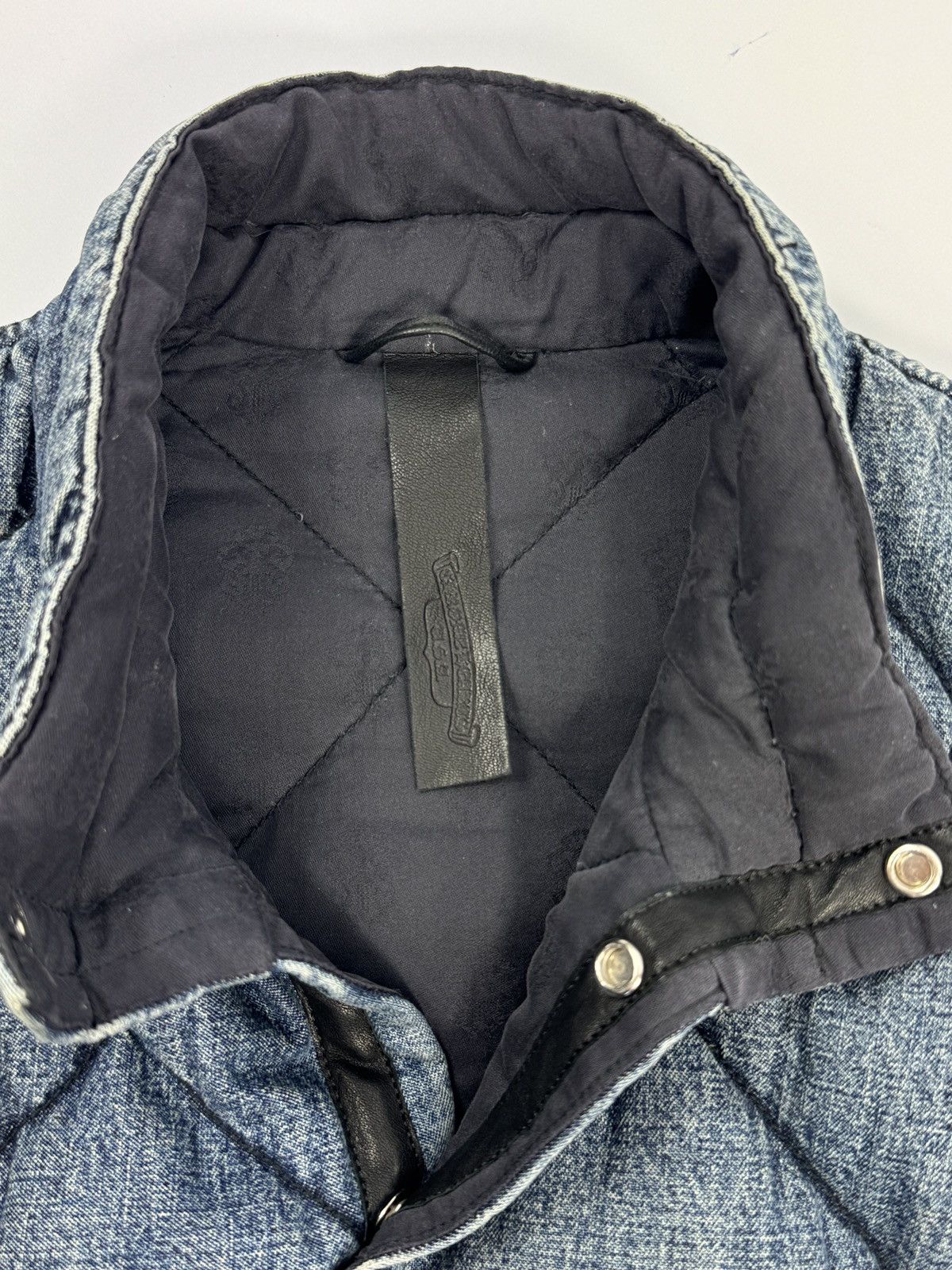 Chrome Hearts FW22 SILVER BUTTONS GARAGE WASH PUFFER DENIM GILET (SAMPLE) Size US S / EU 44-46 / 1 - 7 Thumbnail