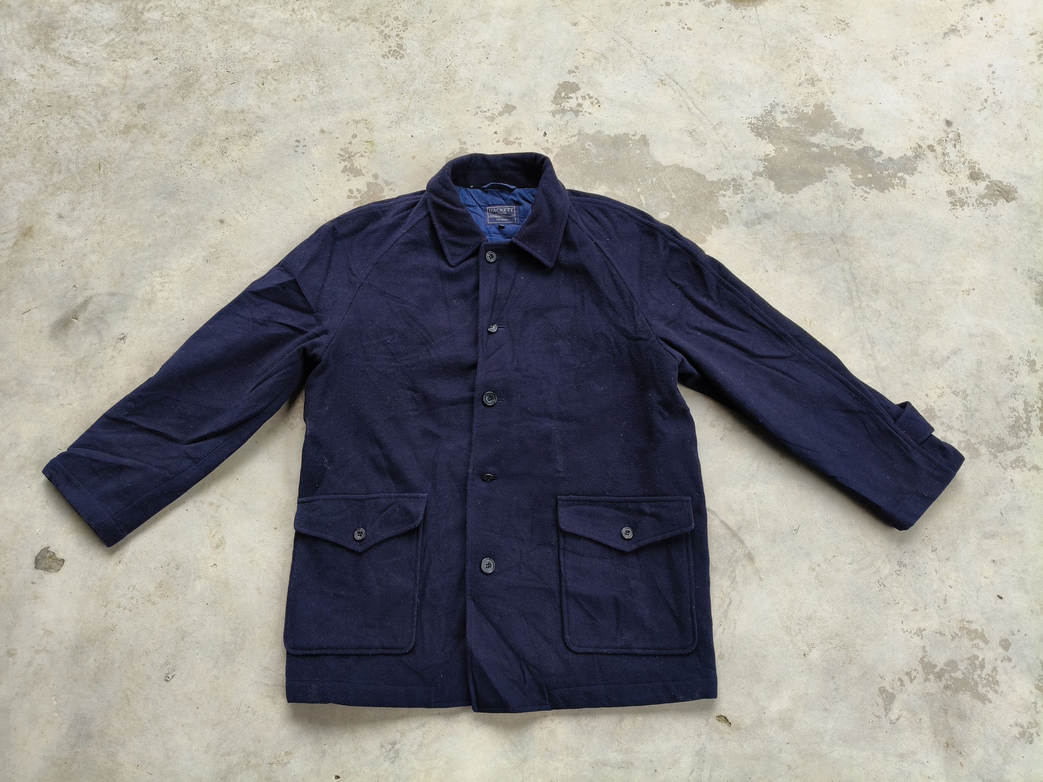 Hackett × Vintage Vintage Hackett Button Wool Jacket Size US L / EU 52-54 / 3 - 3 Thumbnail