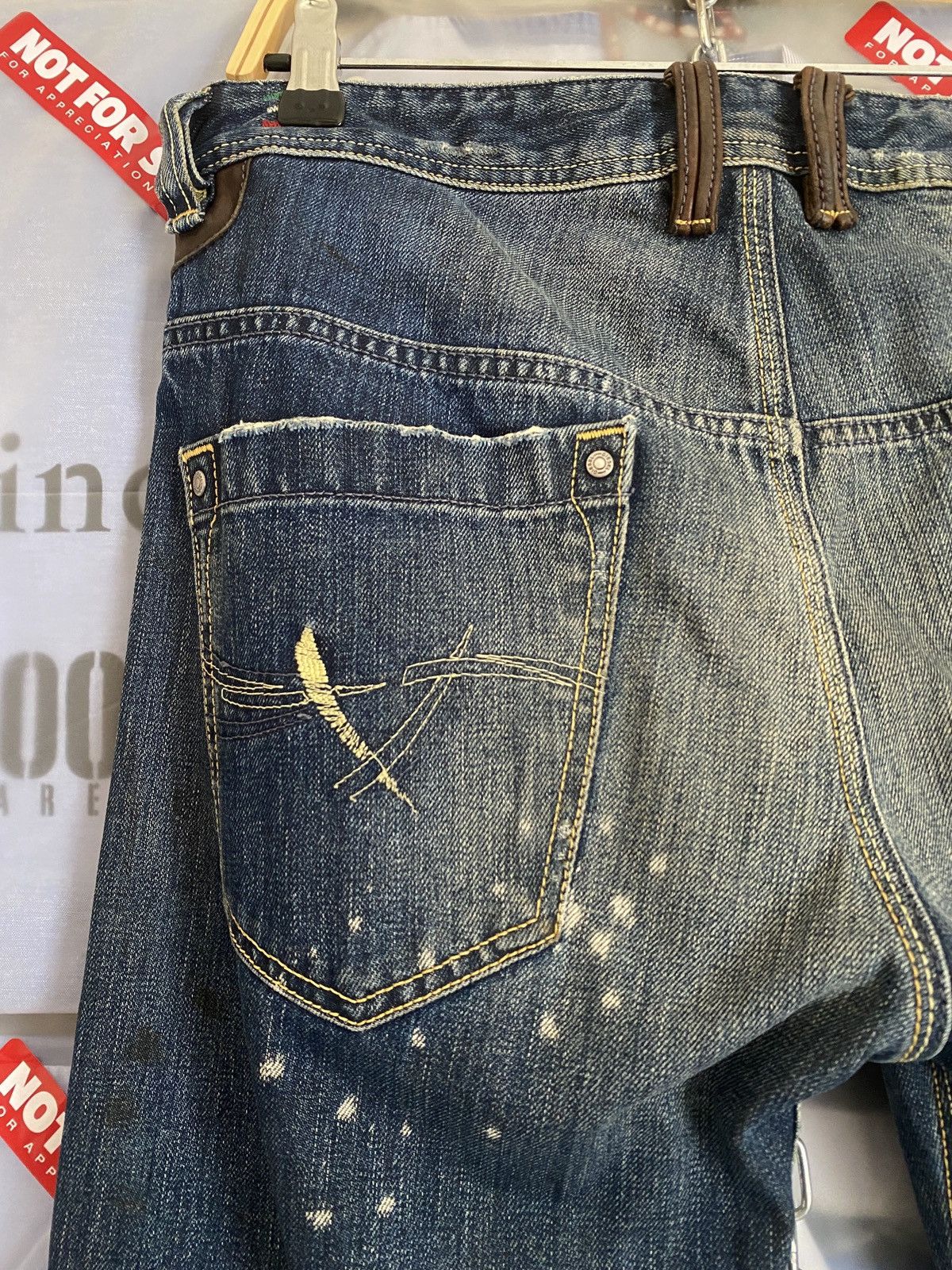 Diesel Vintage 2005 Diesel Onija Wash Denim Distressed Size US 33 - 17 Thumbnail