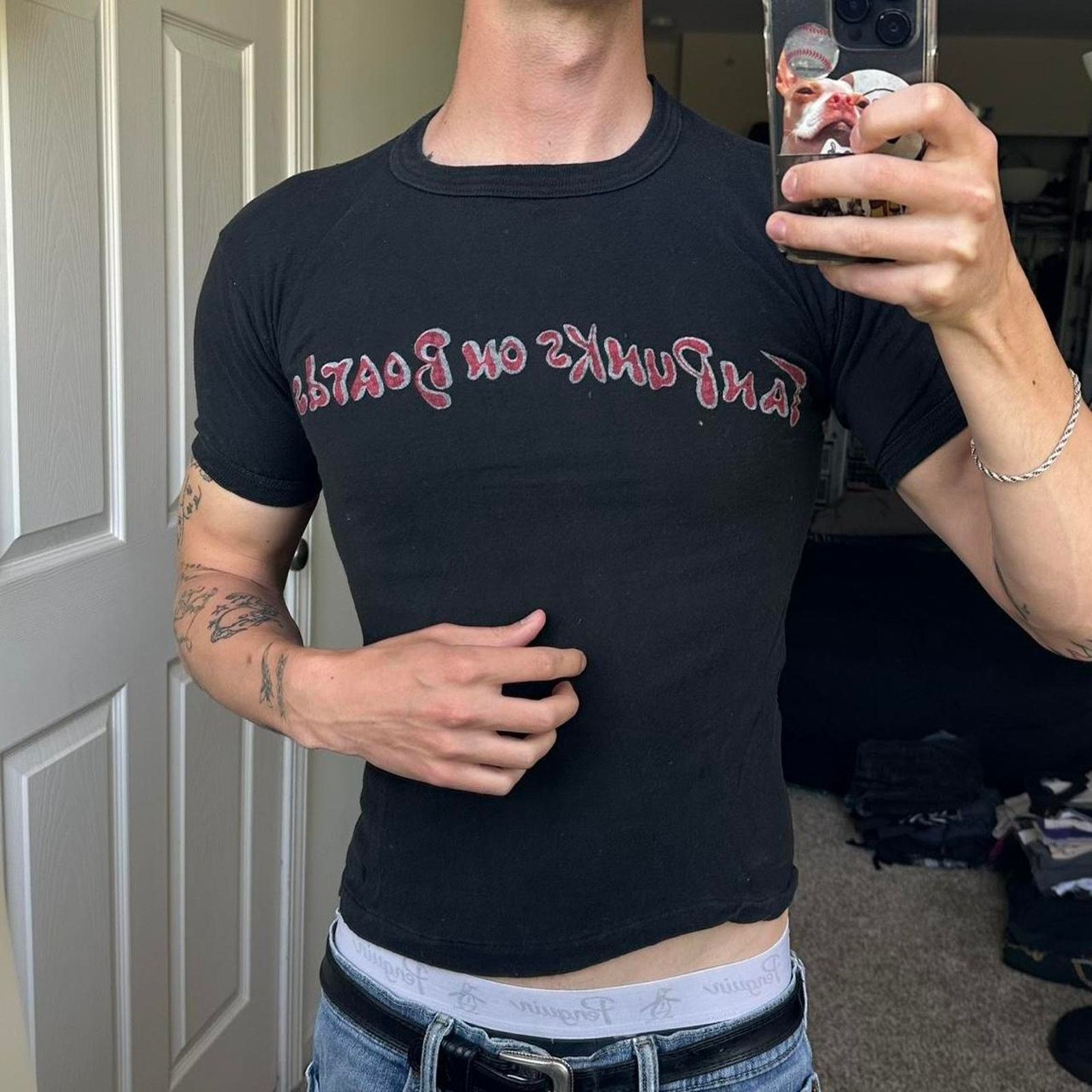 Band Tees × Vintage Rare Vintage 70s Tan Punks On Boards Corky Caroll Band Tee Size US S / EU 44-46 / 1 - 3 Thumbnail