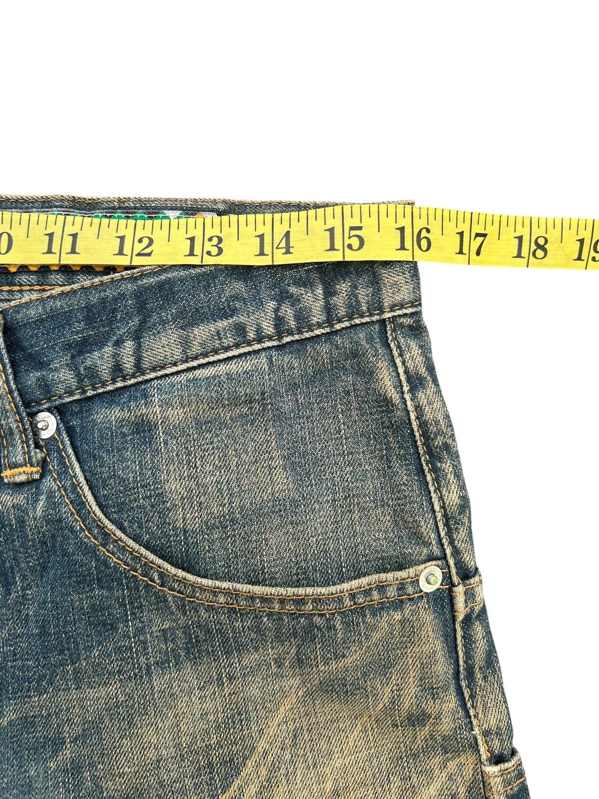 Kapital Japanese Brand Swagger Rusty Mudwash Buckle Back Denim Jeans Size US 32 / EU 48 - 20 Thumbnail