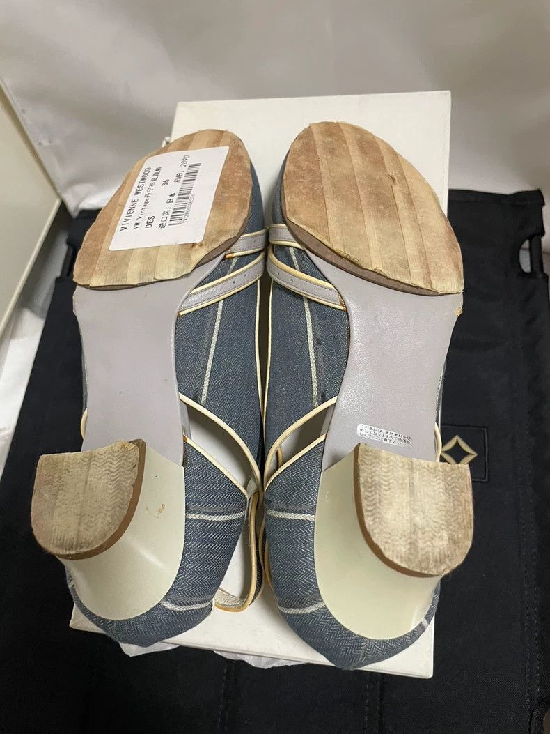 Vivienne Westwood Vivienne Westwood Denim Patchwork Mary Jane Single Shoes Size US 5.5 / IT 35.5 - 7 Thumbnail