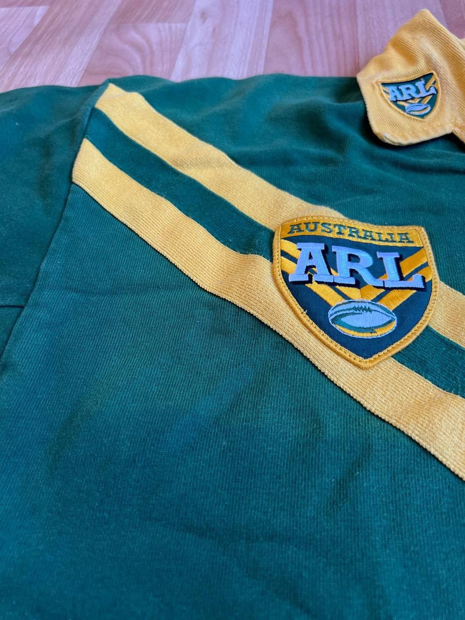 Vintage 2000 RARE AUSTRALIA TEAM RUGBY UNION CLASSIC SHIRT JERSEY Size US XXL / EU 58 / 5 - 16 Thumbnail