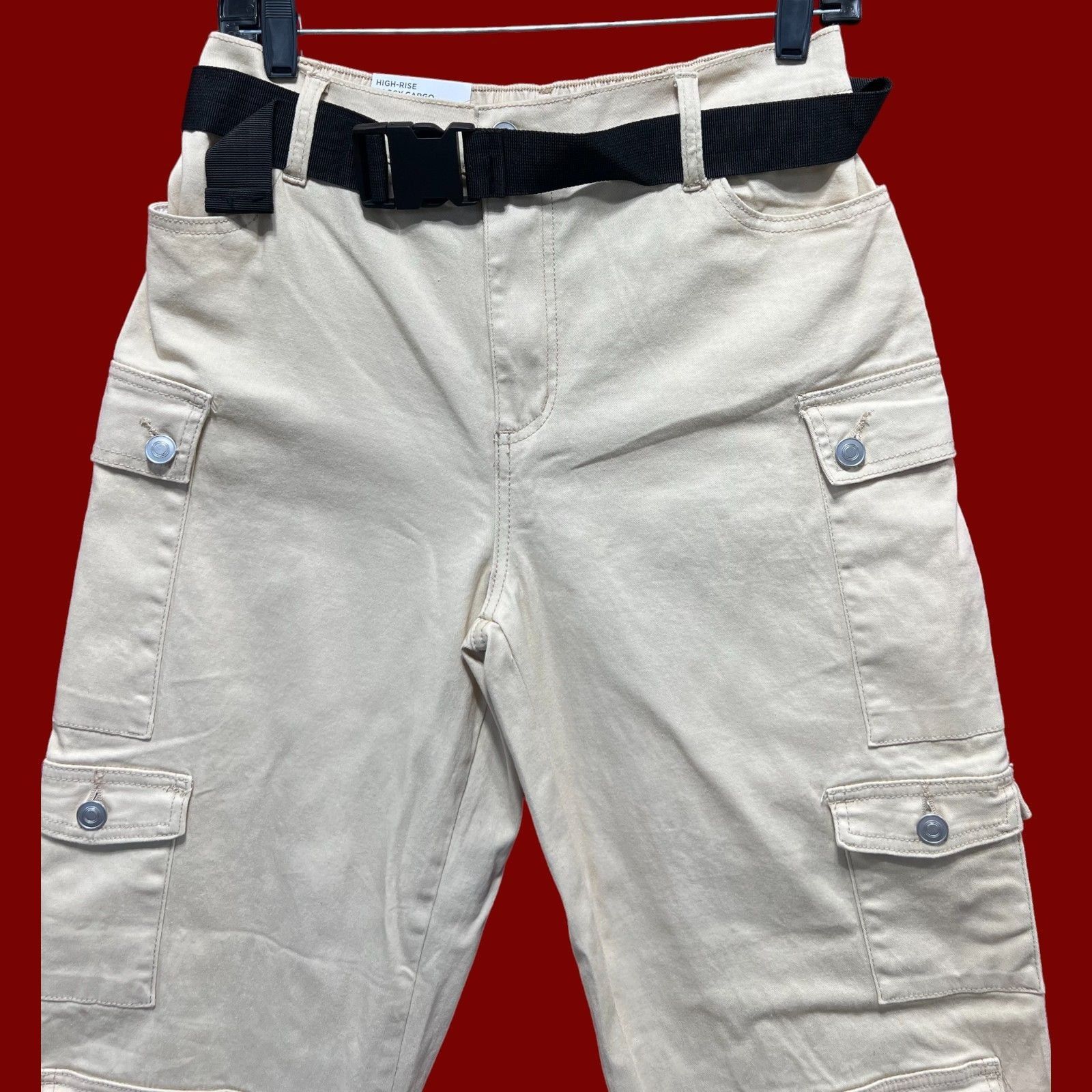 rue21 Rue 21 - Women's High-Rise Baggy Cargo Jogger - Medium Stret Size 28" / US 6 / IT 42 - 11 Thumbnail