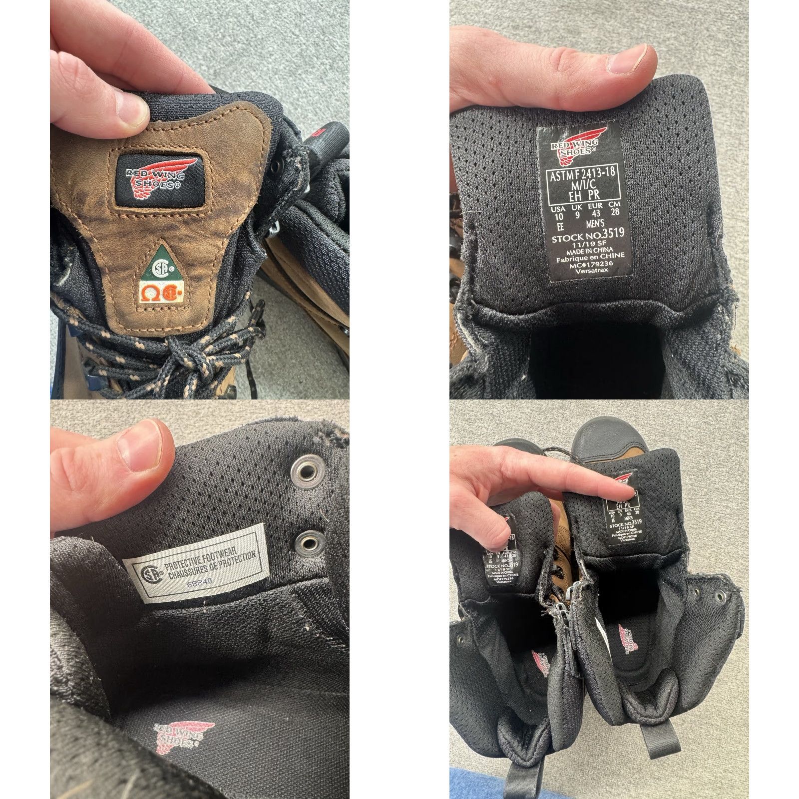 Red Wing RED WING Tradesman 3519 Men's 10 EE Waterproof Work Boot Boots Safety Toe Non-Slip Non-Metallic Safety Toe Steel Toe? Size US 10 / EU 43 - 9 Thumbnail