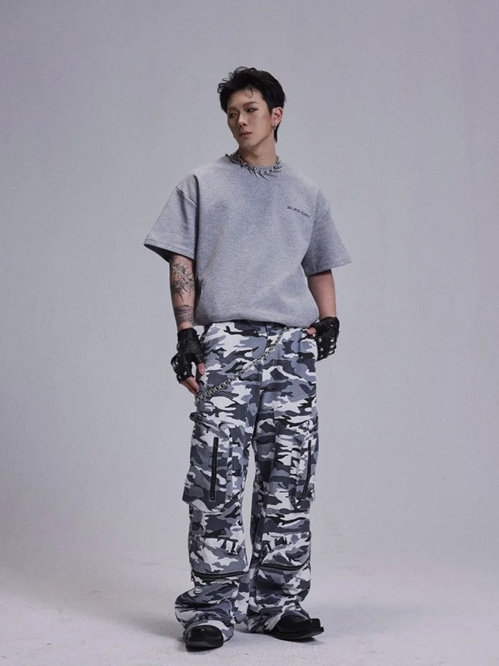 Japanese Brand × Vintage Camouflage Zipper Multi pocket Casual Pants Size US 29 - 4 Thumbnail