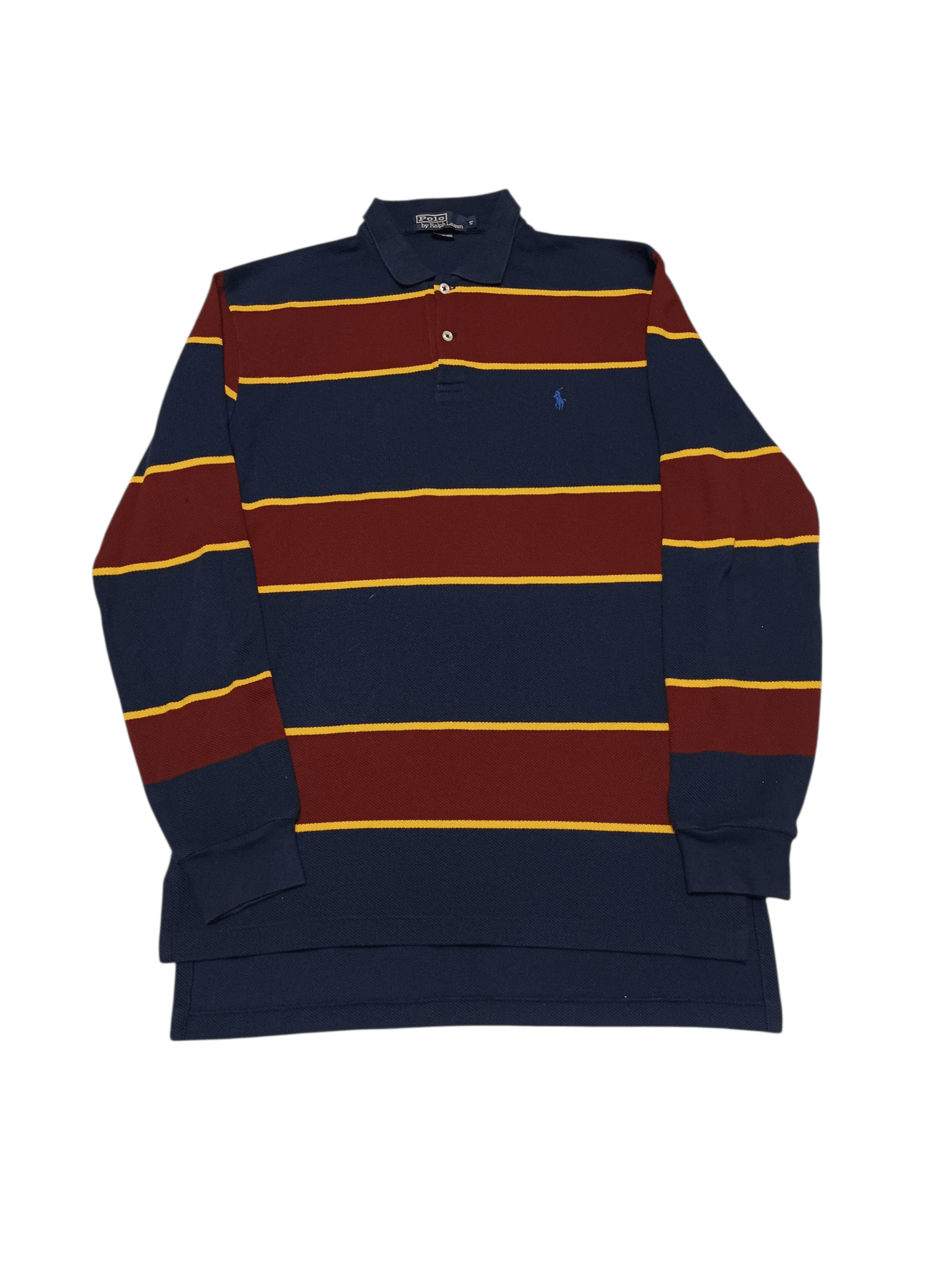 Polo Ralph Lauren POLO RALPH LAUREN VINTAGE LUXURY STRIPED RUGBY SHIRT Size US S / EU 44-46 / 1 - 1 Thumbnail