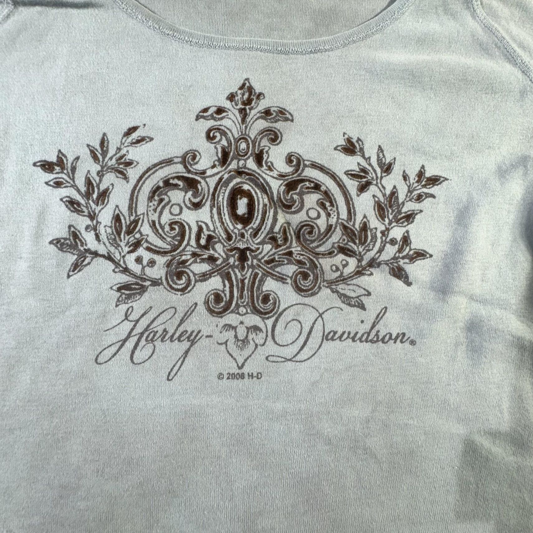 Harley Davidson VINTAGE Harley-Davidson Shirt Womens Large Blue Graphic Twin Cities Lakeville 2008 Biker Tee Size L / US 10 / IT 46 - 2 Thumbnail