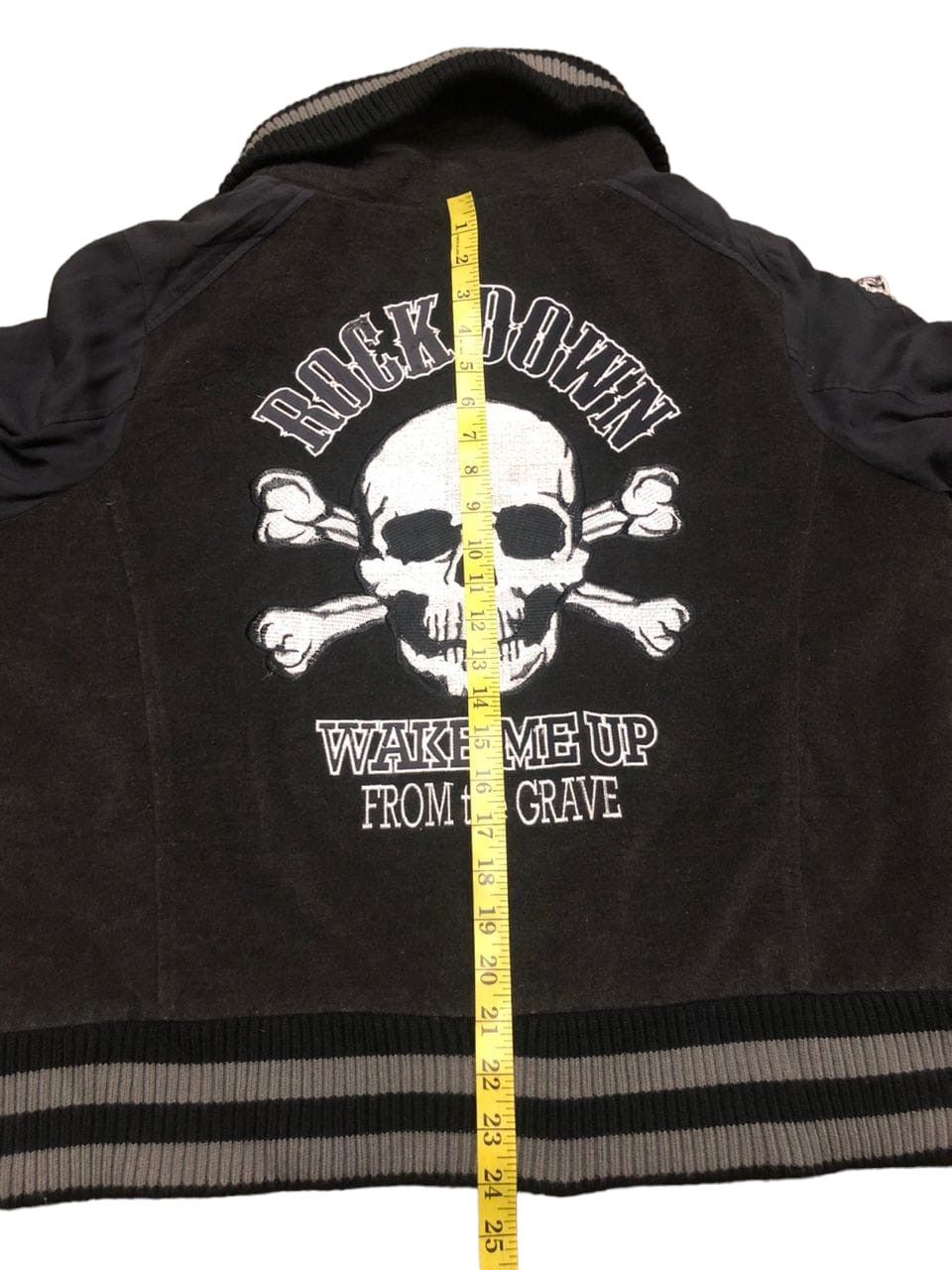 If Six Was Nine × Japanese Brand Dig Deep Embroidered Skull Crossbone Varsity Jacket Size US L / EU 52-54 / 3 - 13 Thumbnail