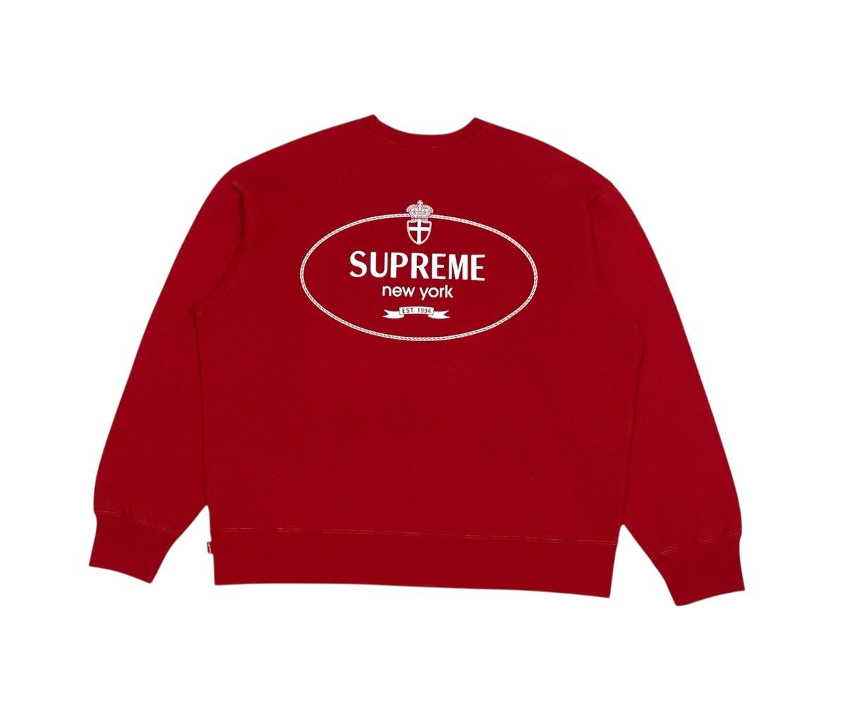 Supreme Supereme FW24 Crest Crewneck Sweatshirt Size US S / EU 44-46 / 1 - 1 Thumbnail