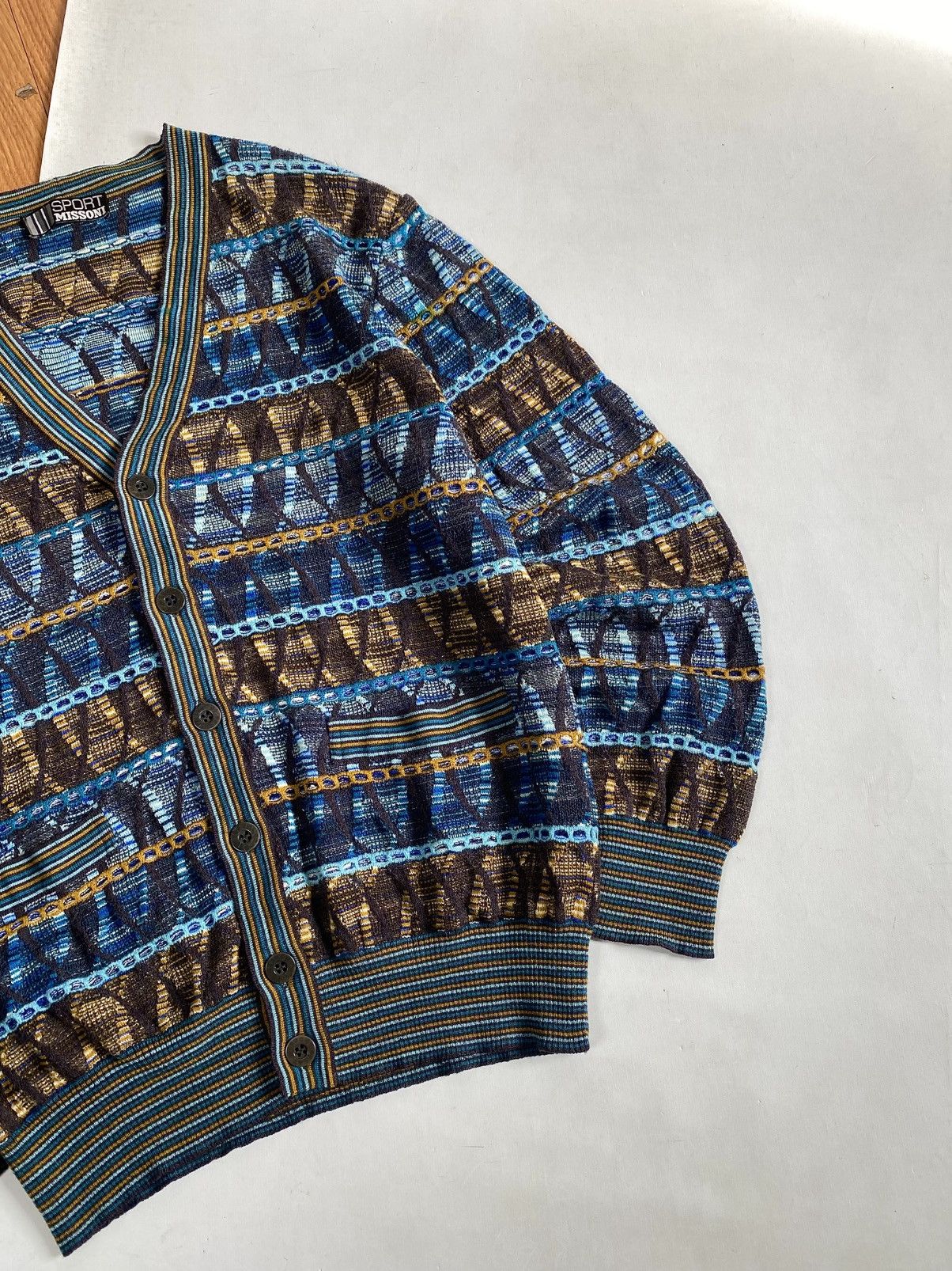 Missoni Vintage 90s Missoni Cardigan Knit 🇮🇹 Size US M / EU 48-50 / 2 - 3 Thumbnail