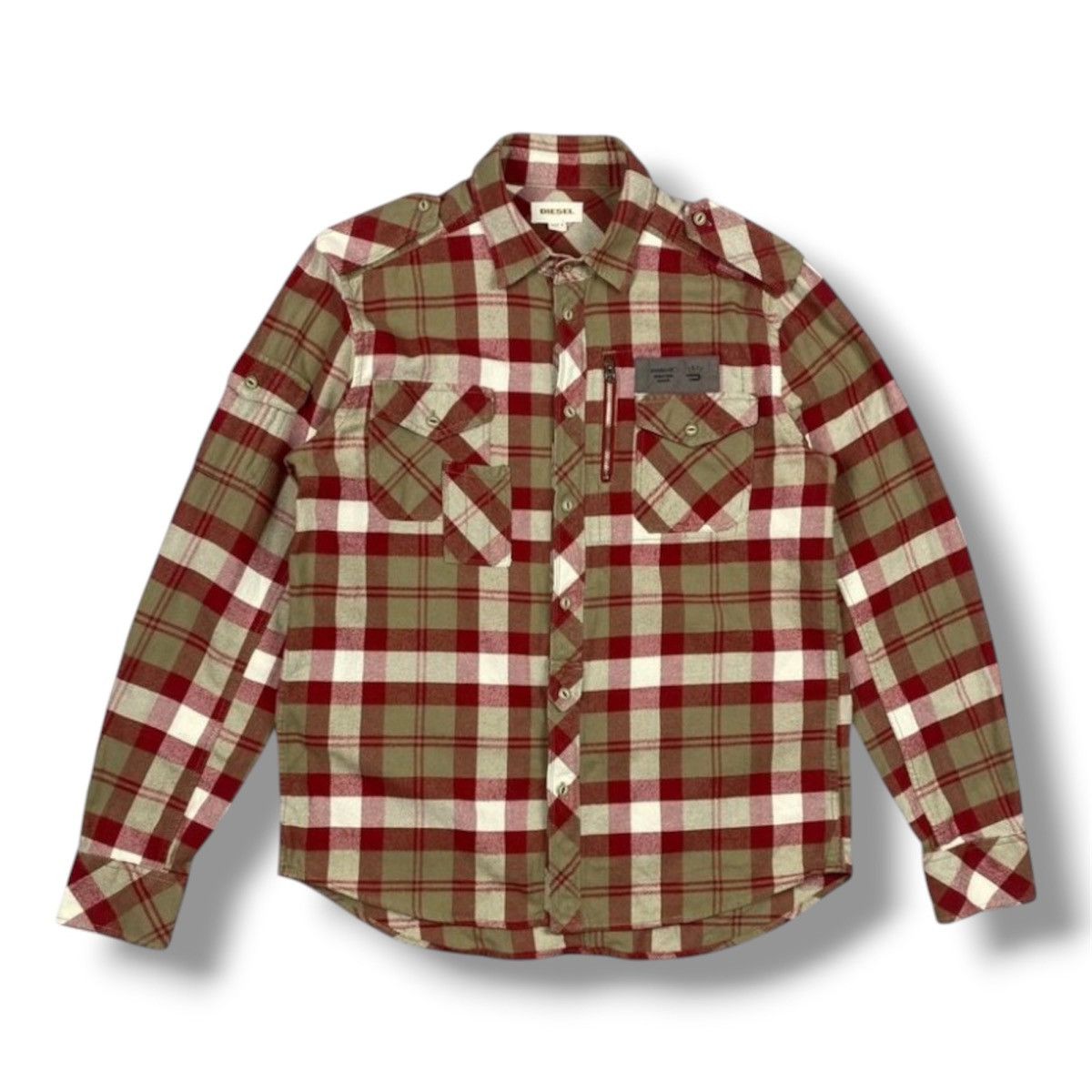 Diesel Diesel Designer Checkered Overshot Jacket Bomber Size US L / EU 52-54 / 3 - 1 Thumbnail