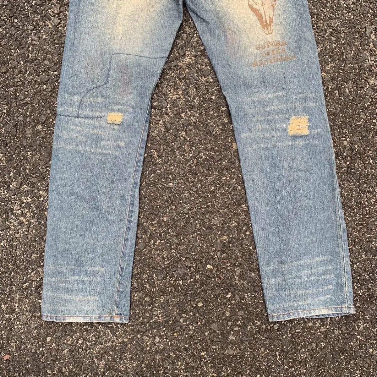 Gotcha Vintage Gotcha Jeans Patchwork VERY RARE Rugged Denim Pants Size US 31 - 12 Thumbnail
