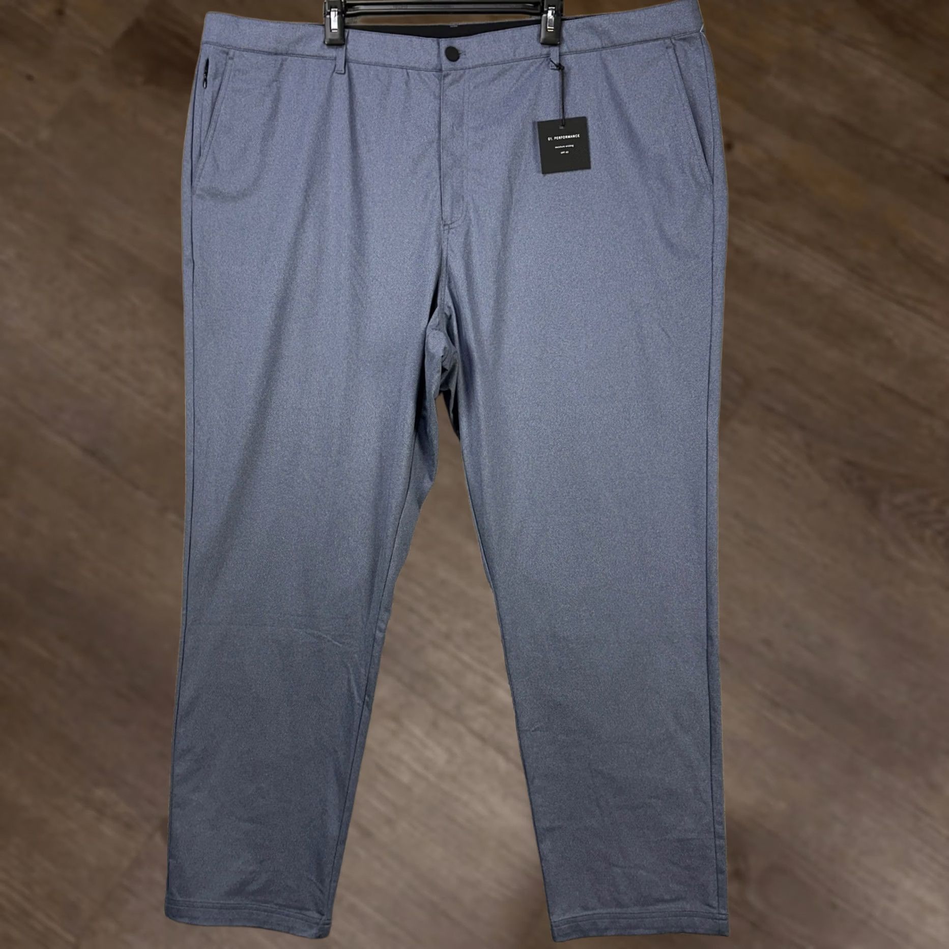 Vintage 01.Algo Mens Chino Golf Pants 44 Blue Performance Tech Straight Leg Pockets NEW Size US 44 / EU 60 - 1 Thumbnail
