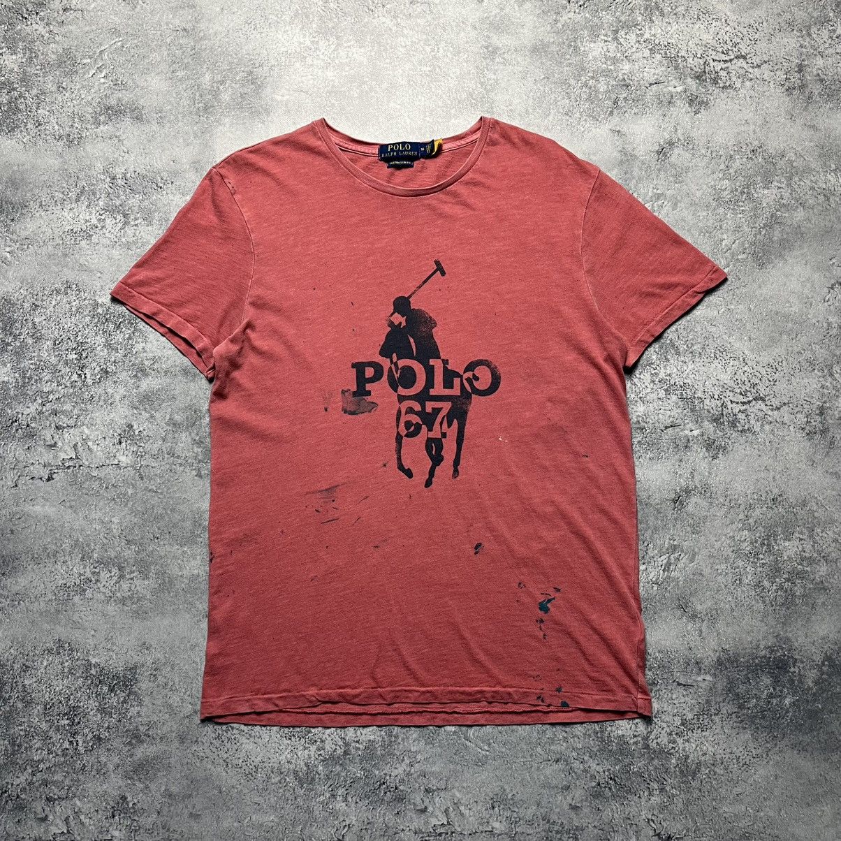 Polo Ralph Lauren Vintage Polo Ralph Lauren Big Pony Logo Tee Streetwear Y2K Size US M / EU 48-50 / 2 - 1 Thumbnail