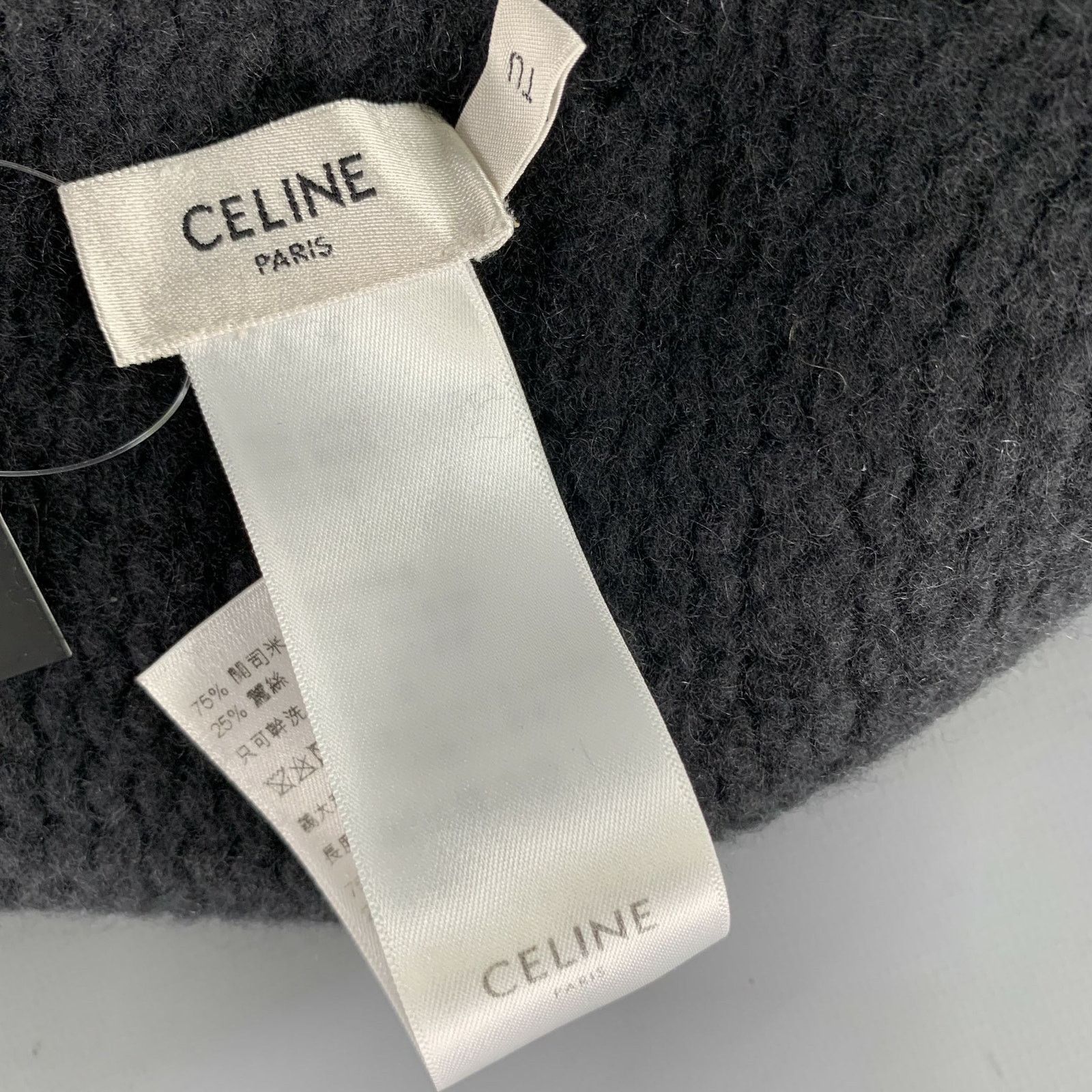 Celine CELINE Size One Size Black Cashmere - Silk Hats Size ONE SIZE - 6 Thumbnail