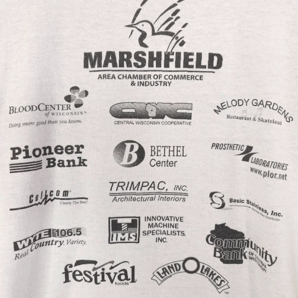 Gildan VINTAGE Marshfield Wisconsin T Shirt Mens XL White Y2K Dairyfest Cows T-Shirt Mens XL White Y2K Dairyfest Cows Size US XL / EU 56 / 4 - 6 Thumbnail