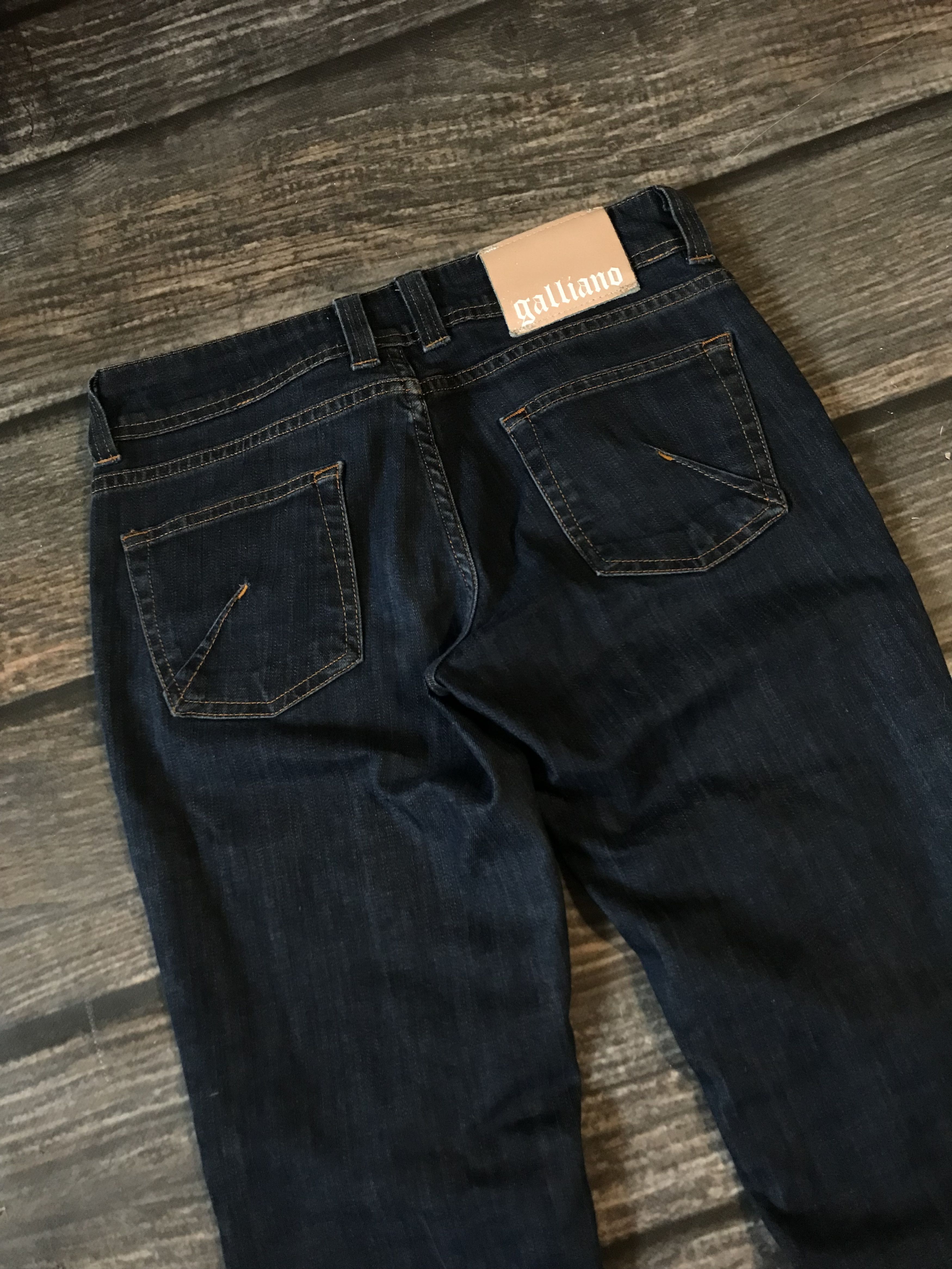 John Galliano 2005 John Galliano Double Button Avant Garde Denim Pants Size 26" / US 2 / IT 38 - 7 Thumbnail
