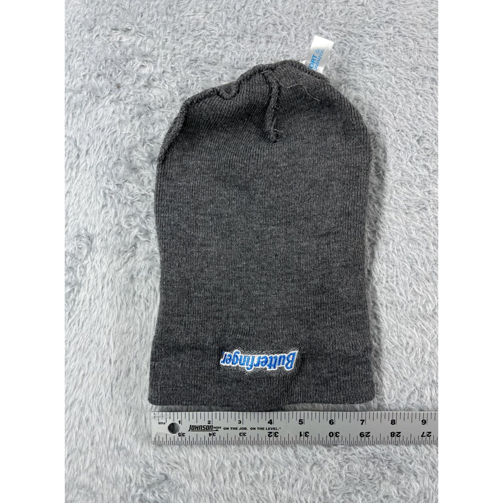 Port & Company Butterfinger Beanie Toque Adult One Size Gray Knit Port & Company Beanie Mens Knit Hat Size ONE SIZE - 5 Thumbnail