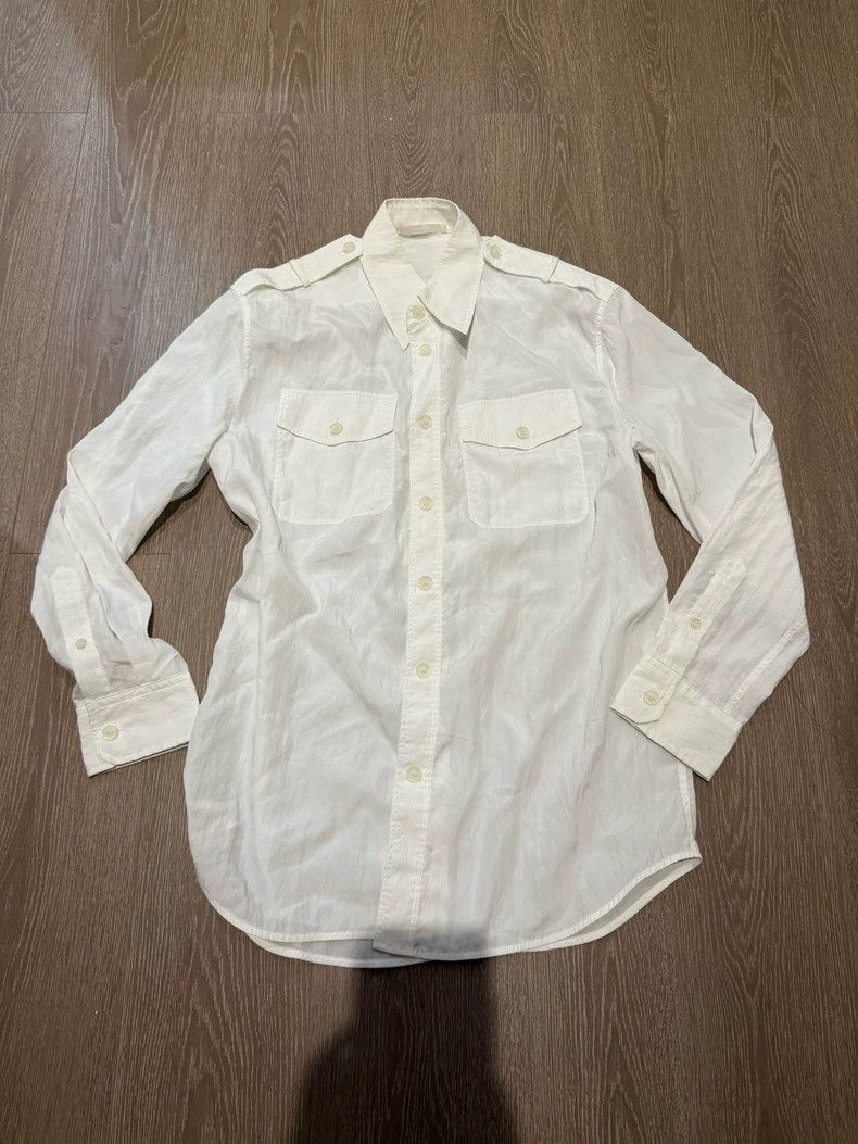 Helmut Lang HELMUT LANG White shirt Size S / US 4 / IT 40 - 1 Thumbnail
