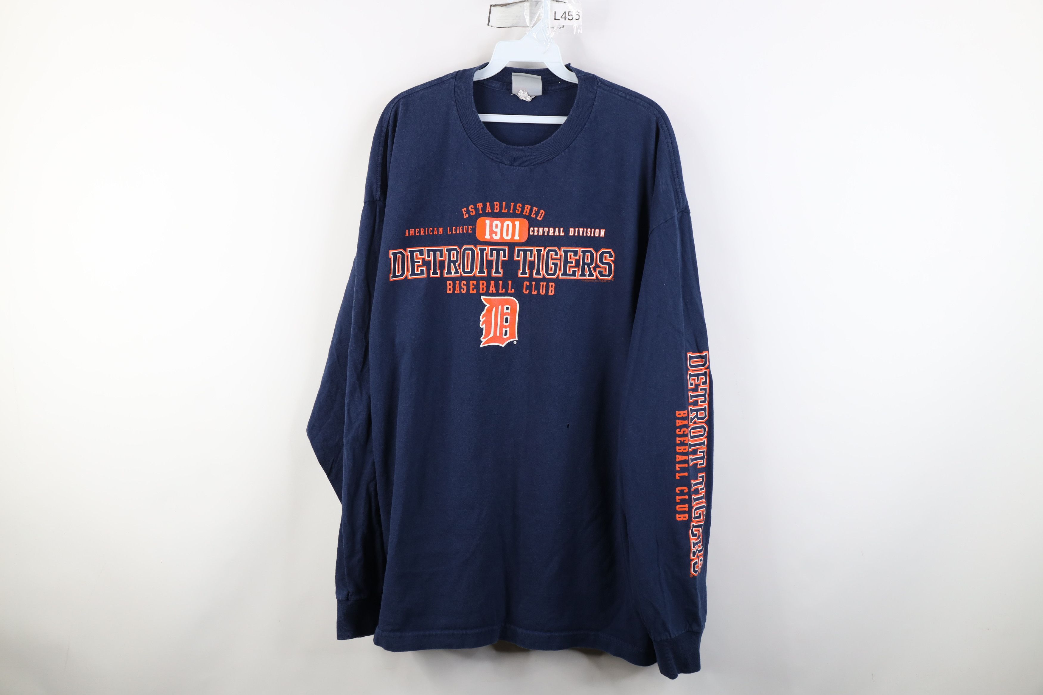 Vintage Vintage Y2K Tigers Baseball Long Sleeve T-Shirt Blue Size US XXL / EU 58 / 5 - 1 Thumbnail